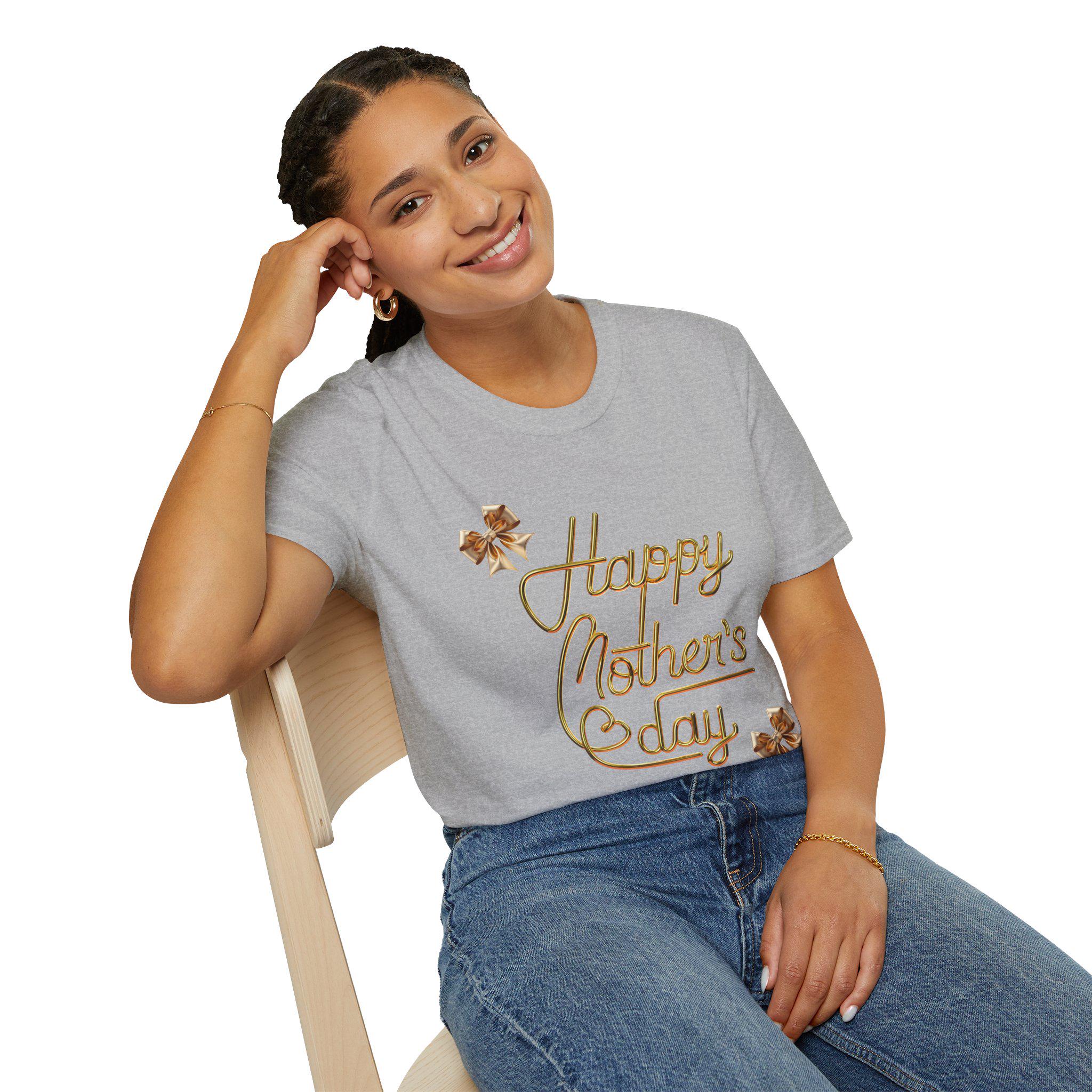 Happy Mother's Day Unisex Softstyle T-Shirt, Gift for Mom, Casual Tee, Everyday Wear,Thoughtful Present, Mother's Day, Mother's Day T-Shirt