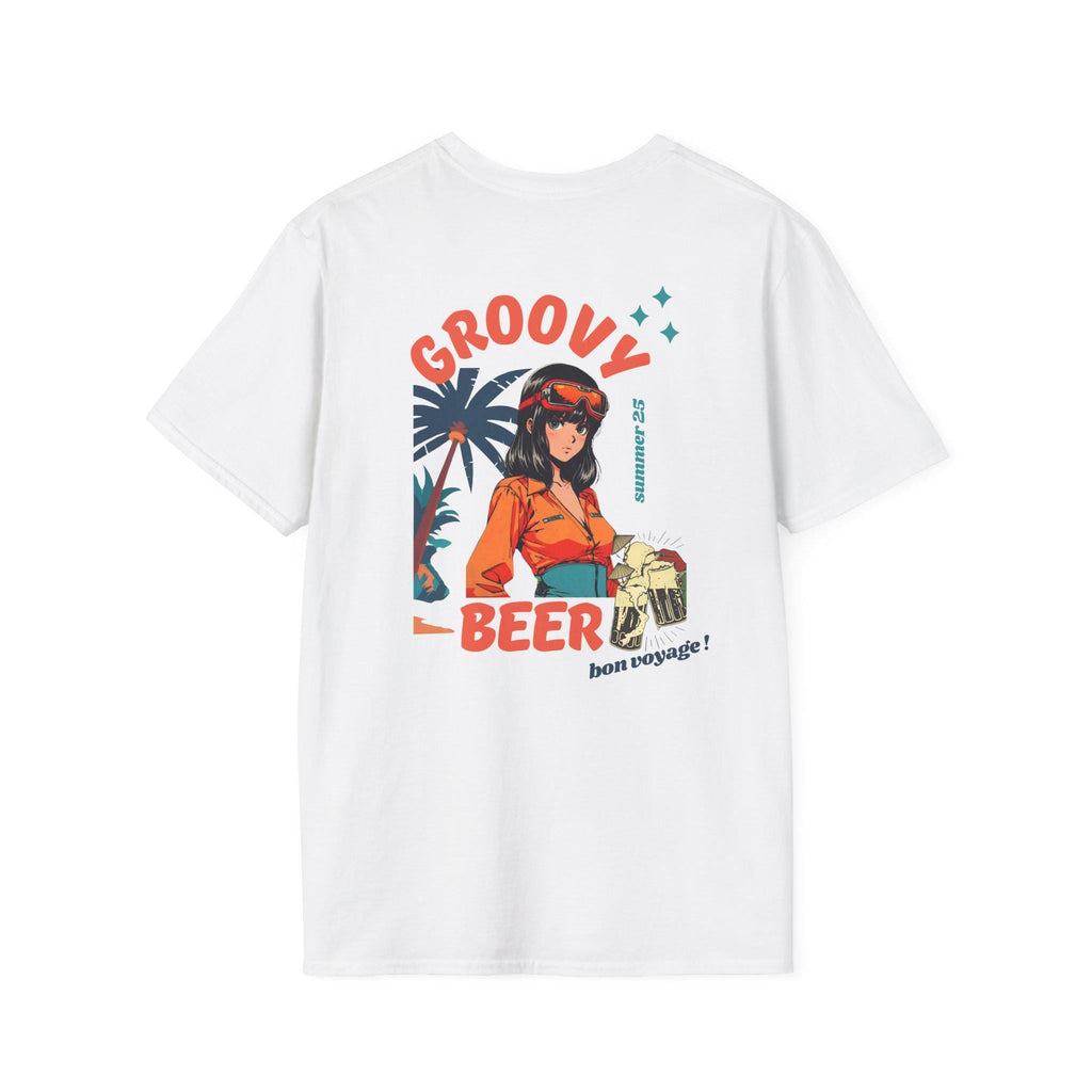 Unisex Softstyle  Streetwear T-Shirt, Groovy Beer, Summertime Beer T-Shirt