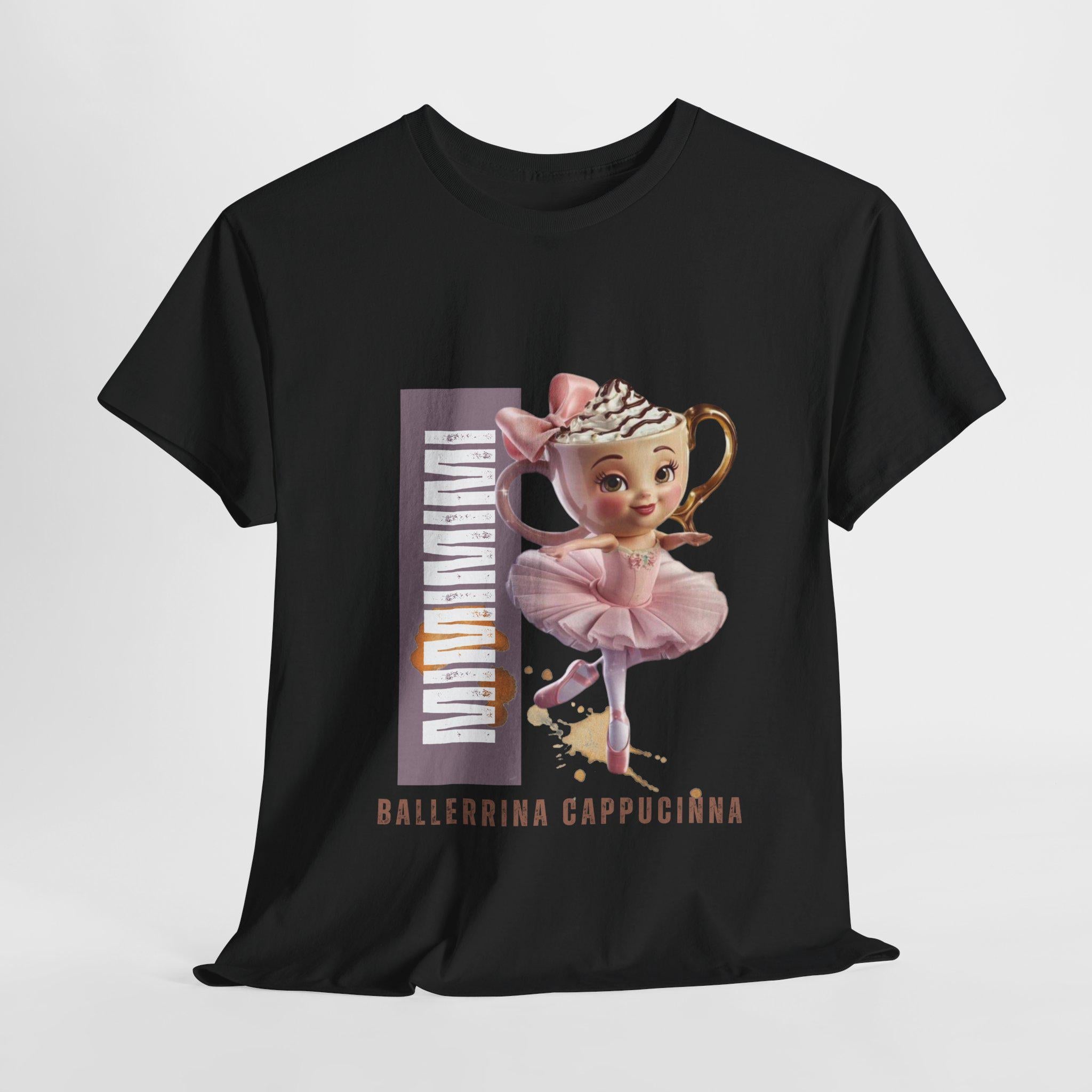 Ballerina Cappuccino T-Shirt, Cute Meme Unisex Cotton Shirt, Italian Brainrot