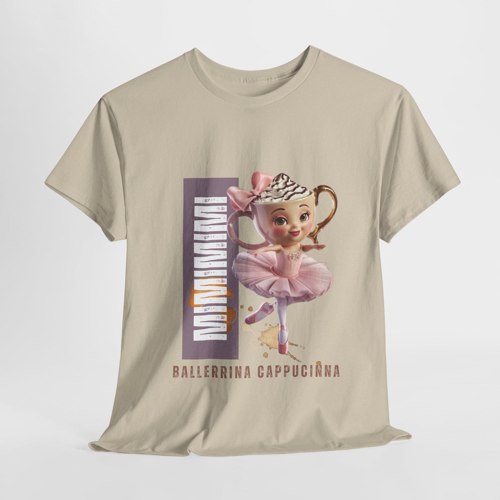 Ballerina Cappuccino T-Shirt, Cute Meme Unisex Cotton Shirt, Italian Brainrot