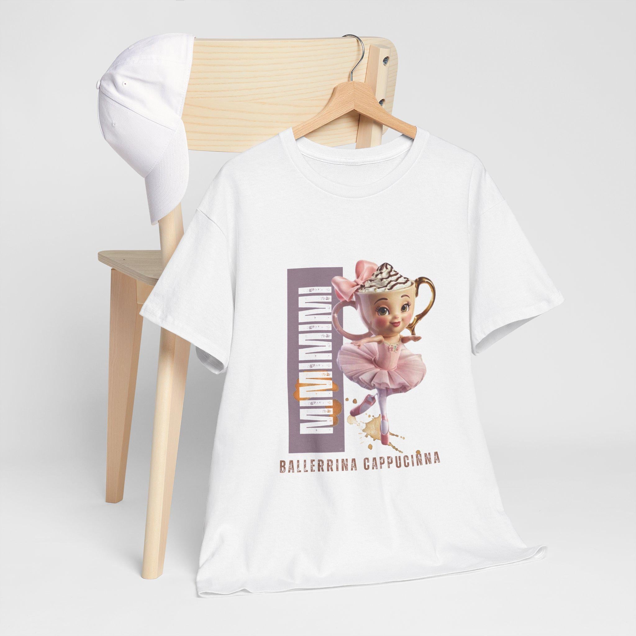 Ballerina Cappuccino T-Shirt, Cute Meme Unisex Cotton Shirt, Italian Brainrot