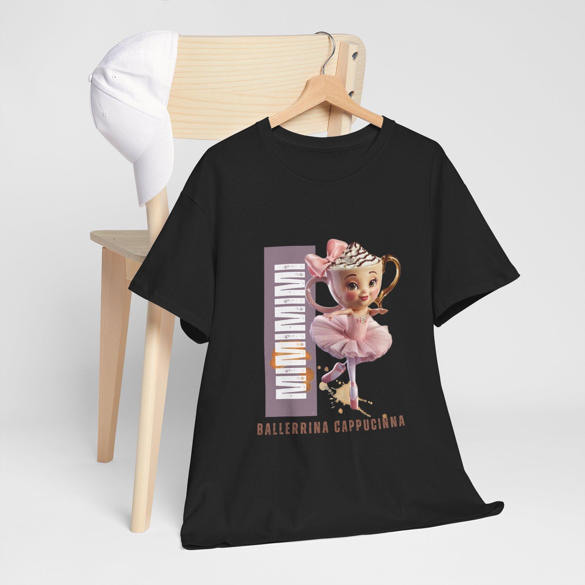 Ballerina Cappuccino T-Shirt, Cute Meme Unisex Cotton Shirt, Italian Brainrot
