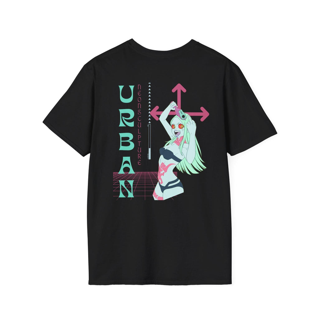 Cyberpunk Urban Art Unisex Softstyle T-Shirt, Streetwear Fashion, Perfect Gift, Casual Wear