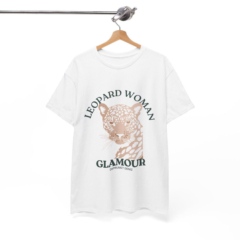 Leopard Woman Unisex Heavy Cotton T-Shirt,  Stylish Wildlife Shirt