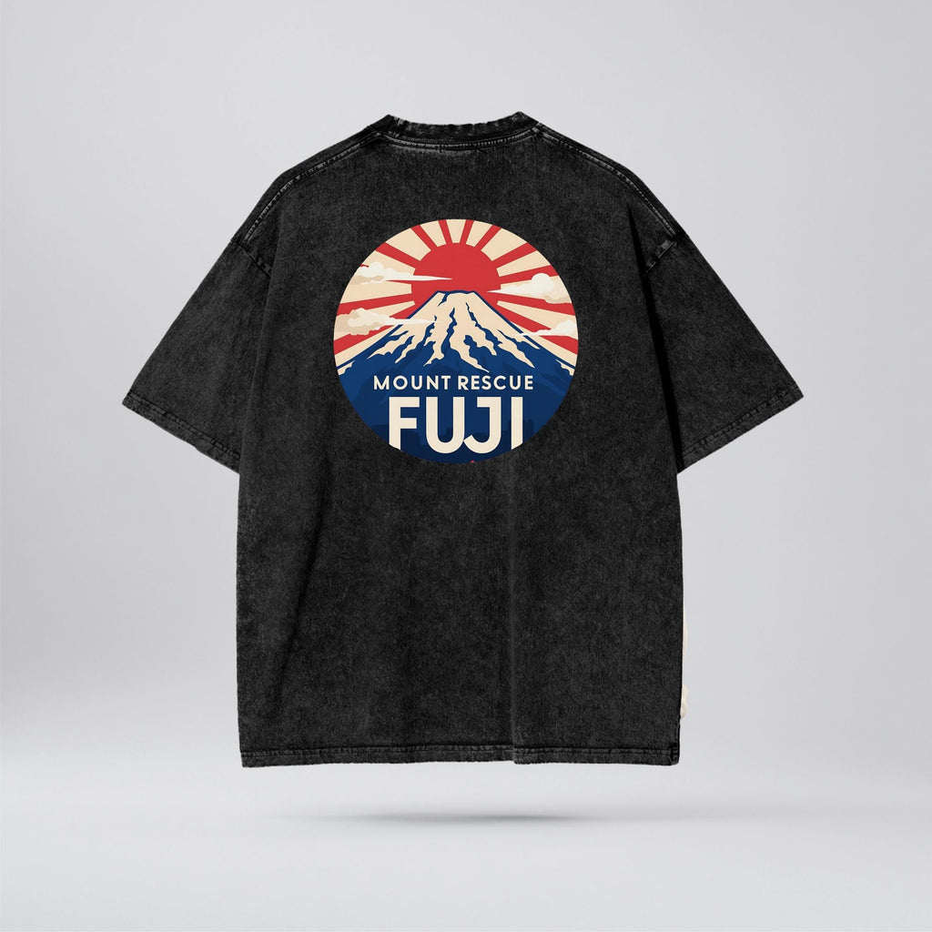 Mount Fuji Rescue Oversize Snow Washed T-Shirt