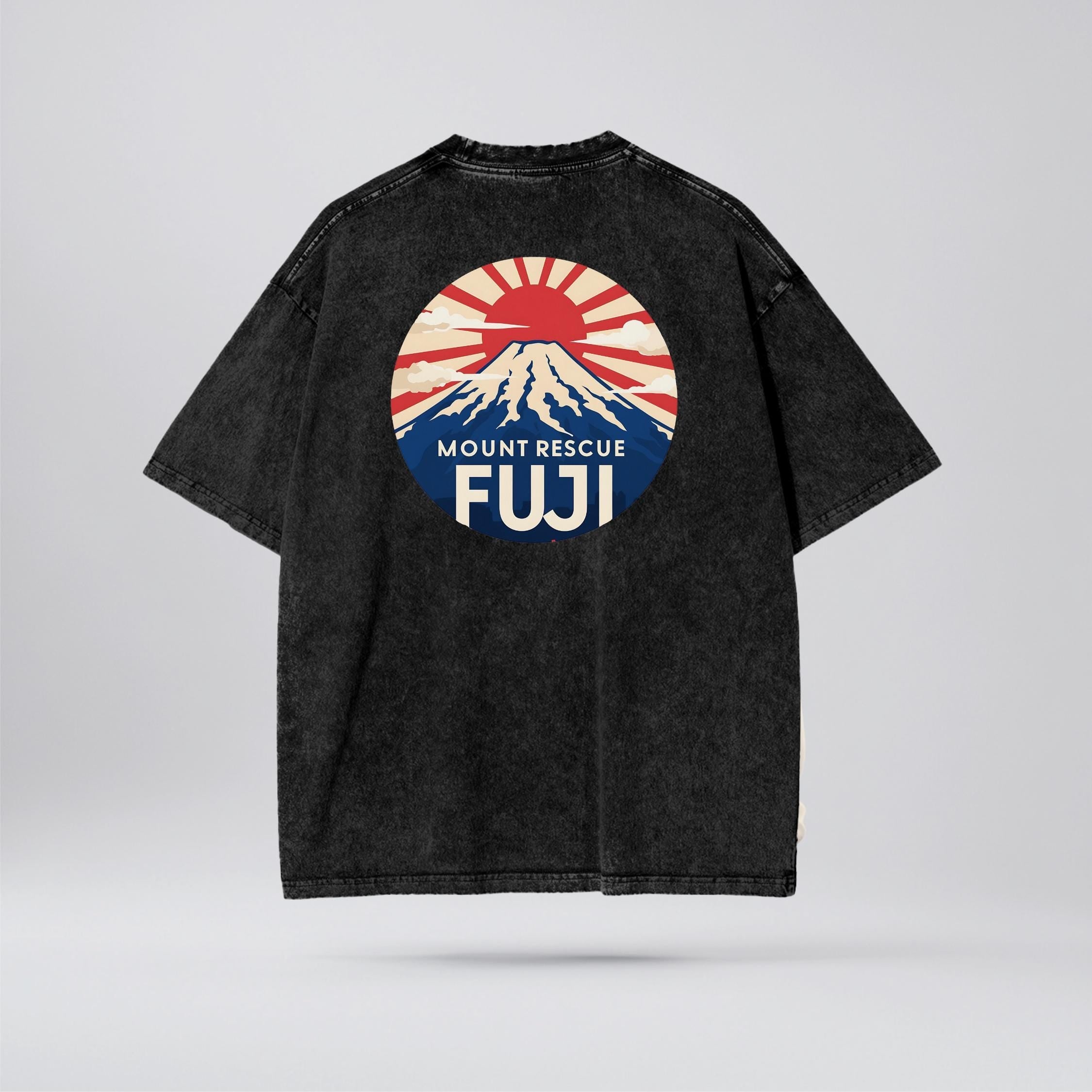 Mount Fuji Rescue Oversize Snow Washed T-Shirt