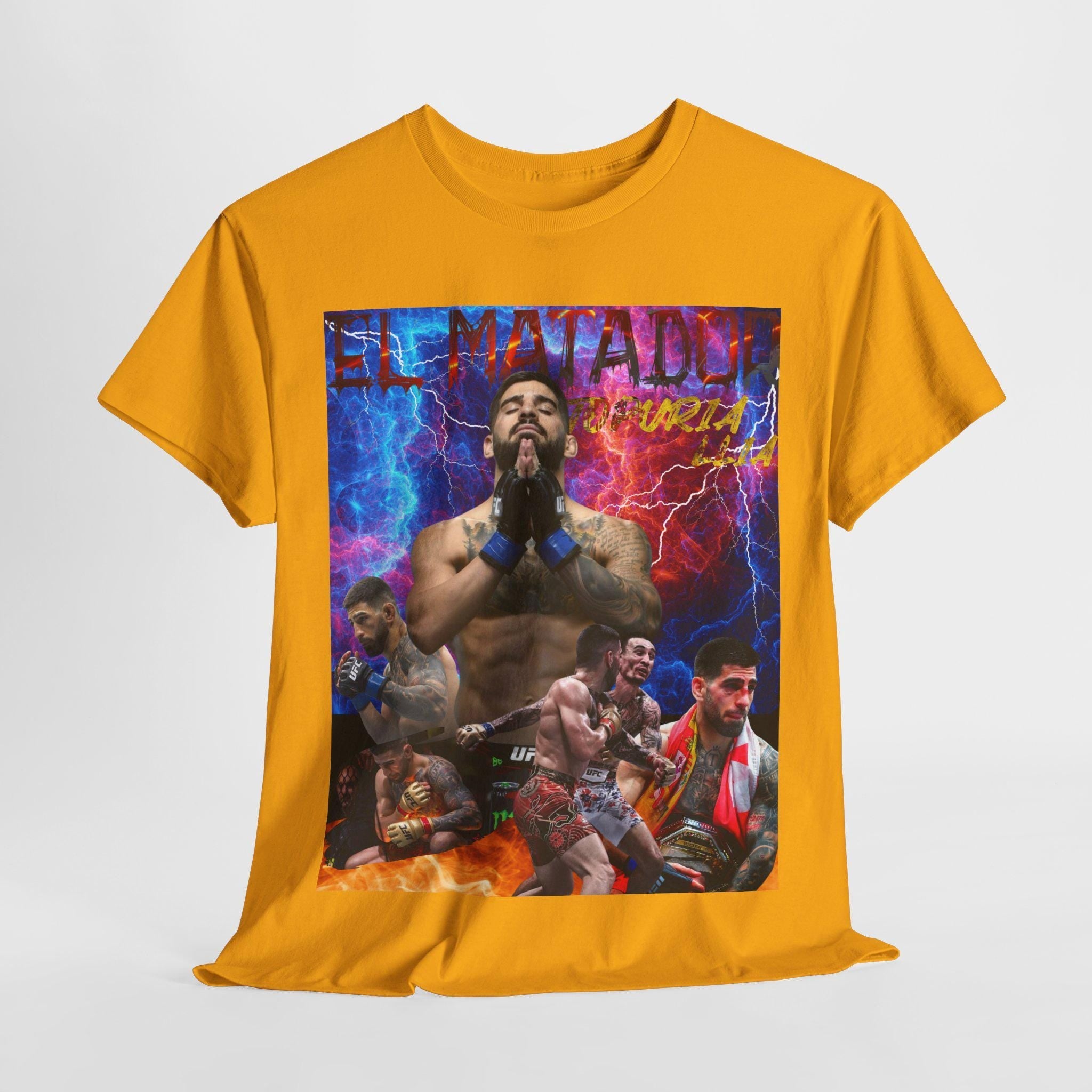 Ilia Topuria "el matador" t-shirt, ufc t-shirt, fan tee, martial arts shirts, 90's Retro Graphic Tee, UFC Fighter, mma, UFC Bootleg Tee