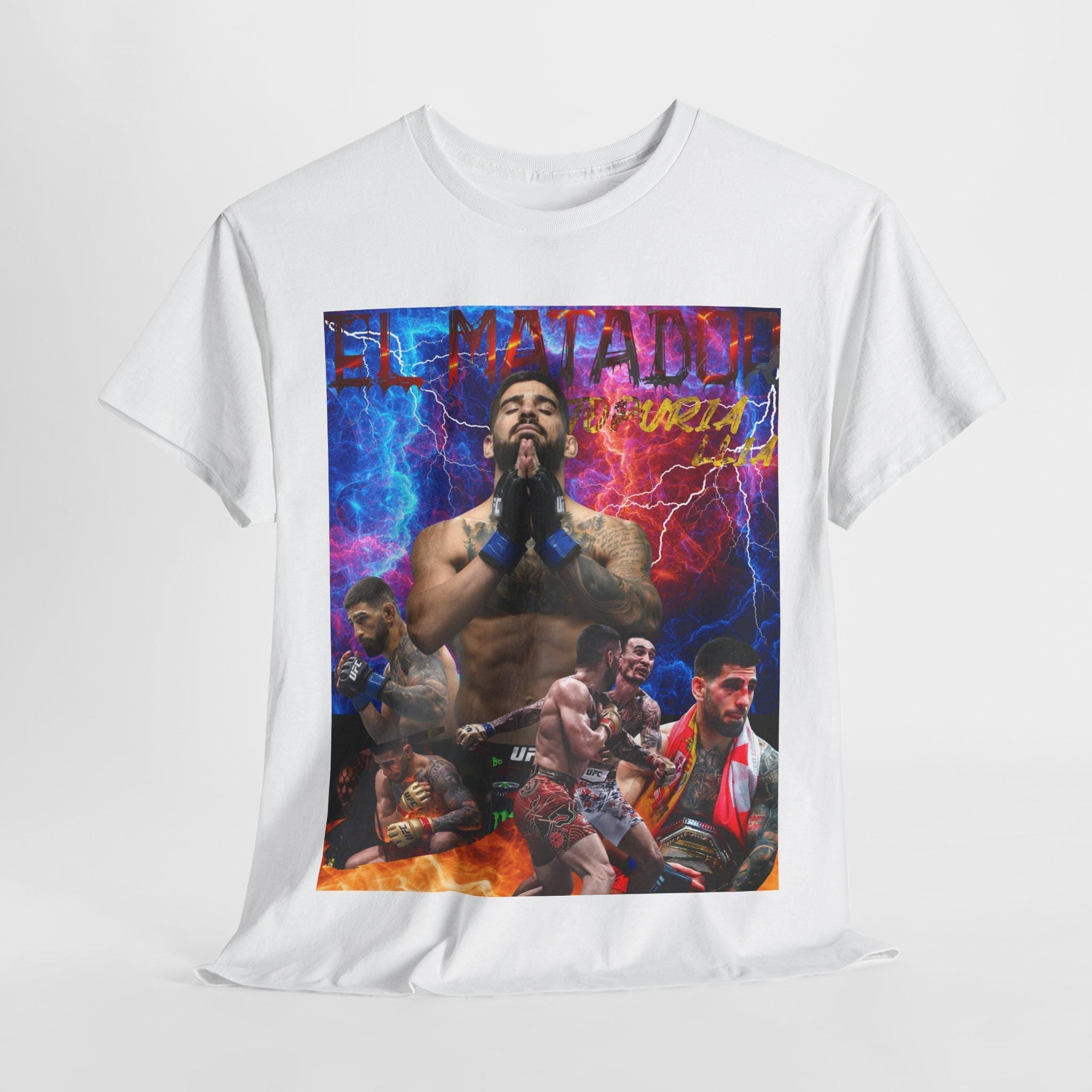 Ilia Topuria "el matador" t-shirt, ufc t-shirt, fan tee, martial arts shirts, 90's Retro Graphic Tee, UFC Fighter, mma, UFC Bootleg Tee