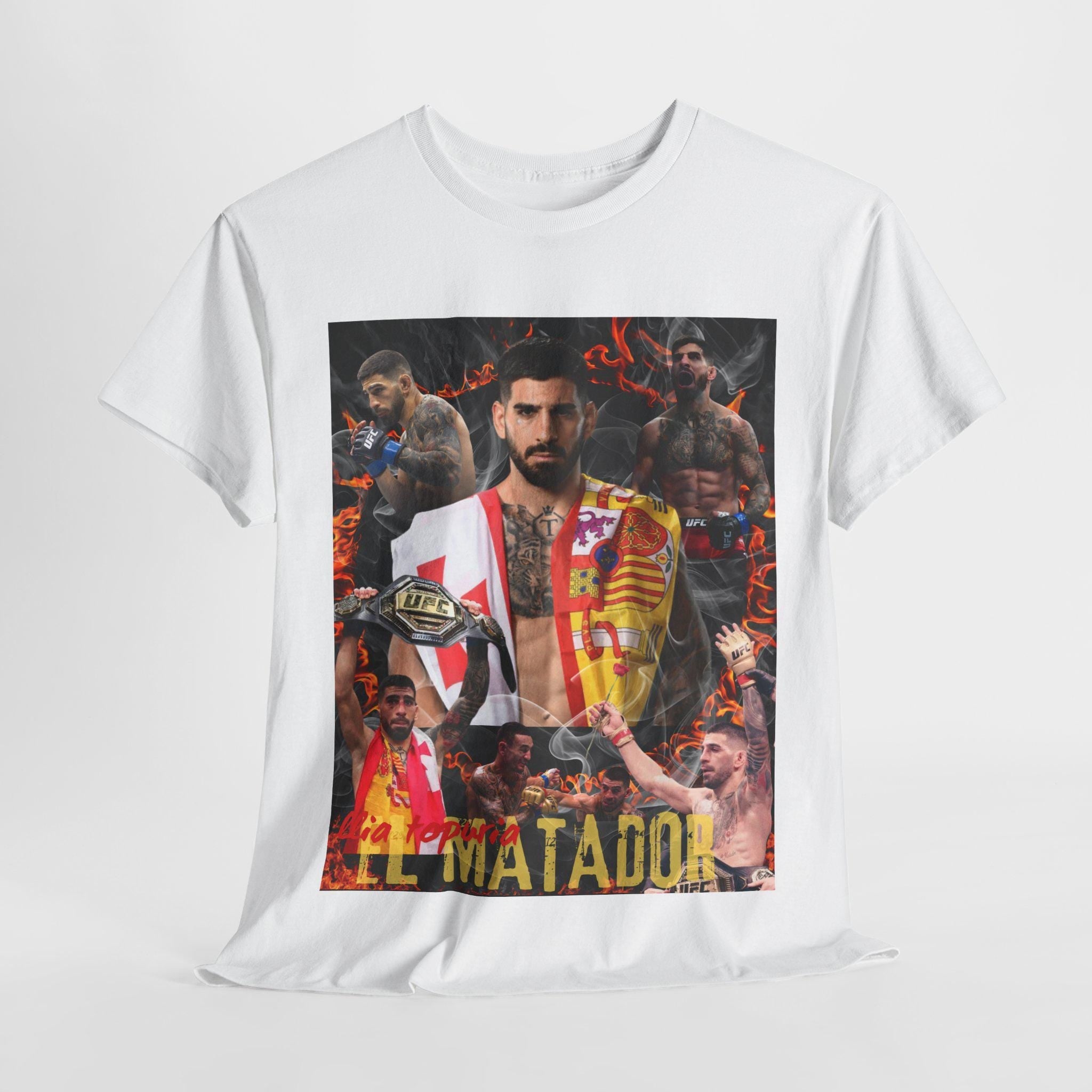 Ilia Topuria "el matador" t-shirt, fan tee, martial arts shirts, 90's Retro Graphic Tee, UFC Fighter, mma, UFC Bootleg Tee, ufc t-shirt