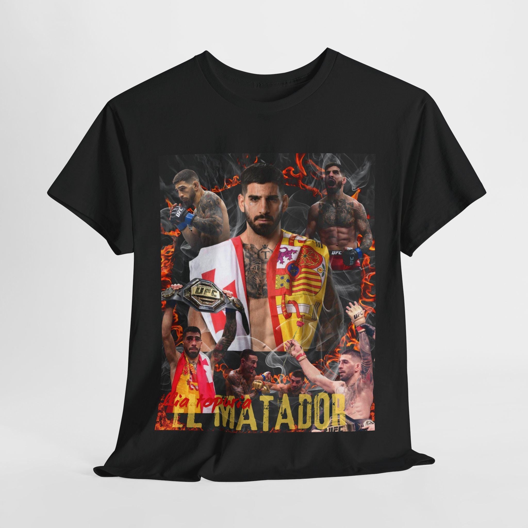 Ilia Topuria "el matador" t-shirt, fan tee, martial arts shirts, 90's Retro Graphic Tee, UFC Fighter, mma, UFC Bootleg Tee, ufc t-shirt