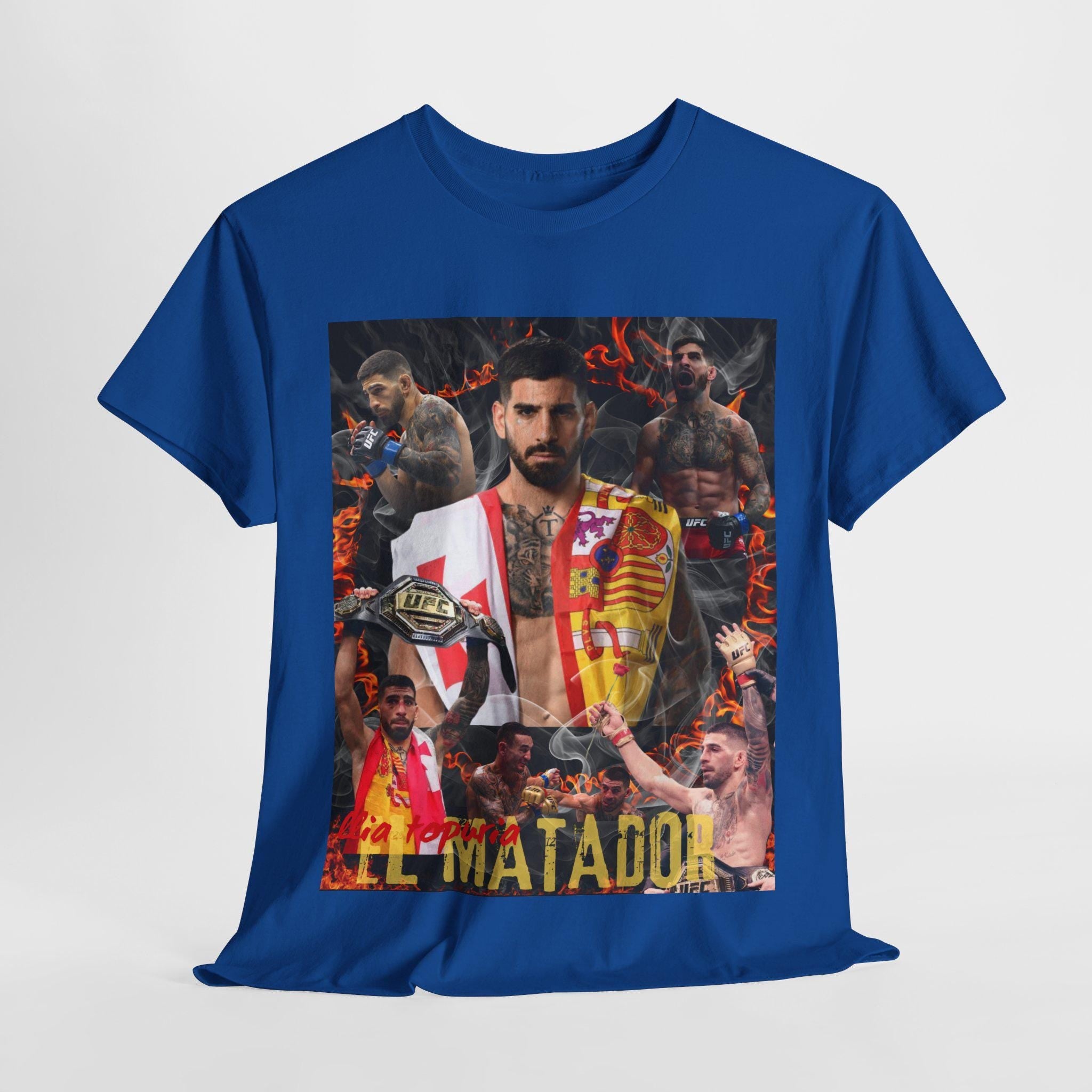 Ilia Topuria "el matador" t-shirt, fan tee, martial arts shirts, 90's Retro Graphic Tee, UFC Fighter, mma, UFC Bootleg Tee, ufc t-shirt