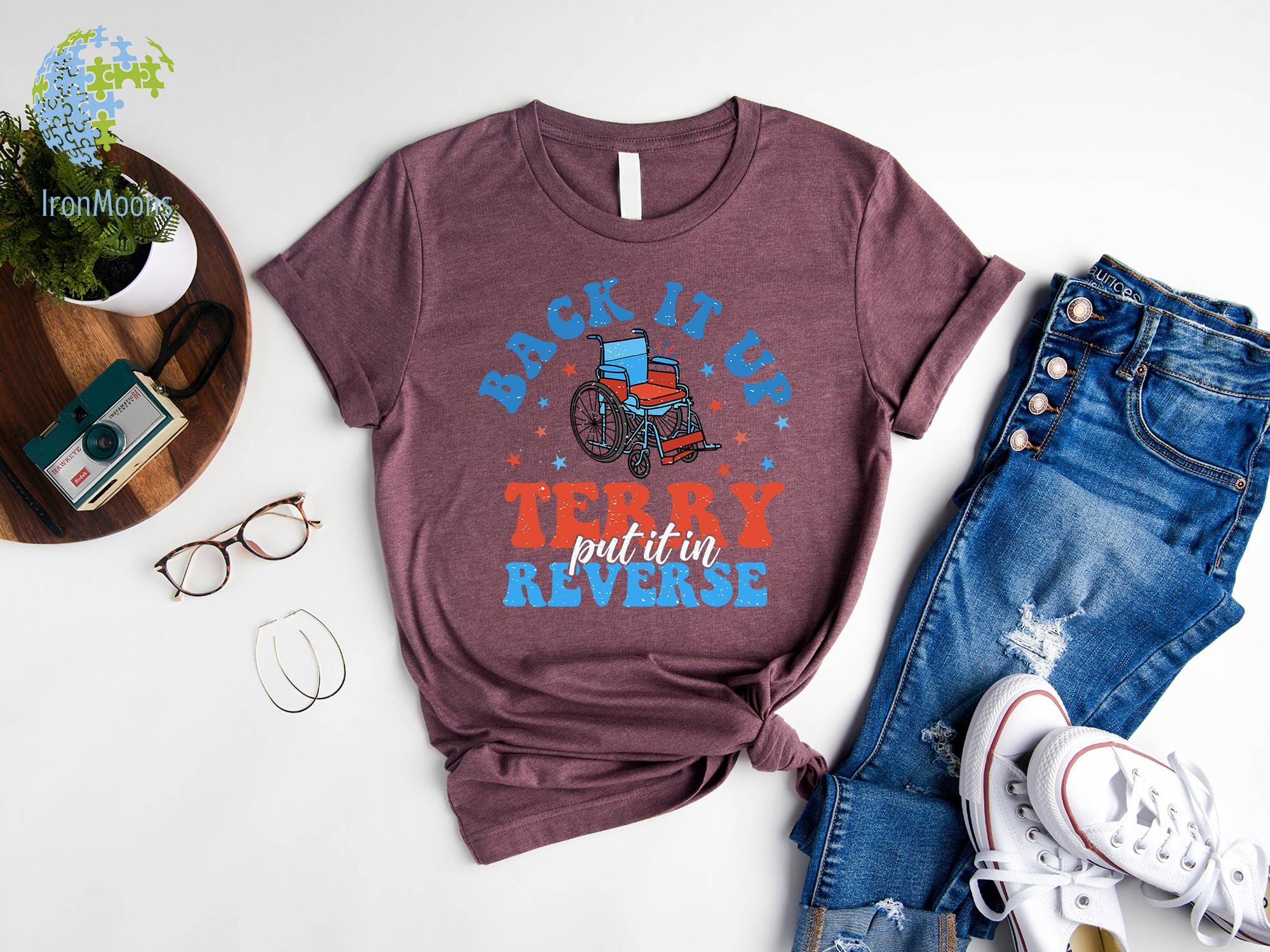 Put It In Reverse Terry tee, Cute Funny July 4th shirt,Put It In Reverse Terry Shirt,Back Up Terry, 4th of July Shirts, 4th of July,