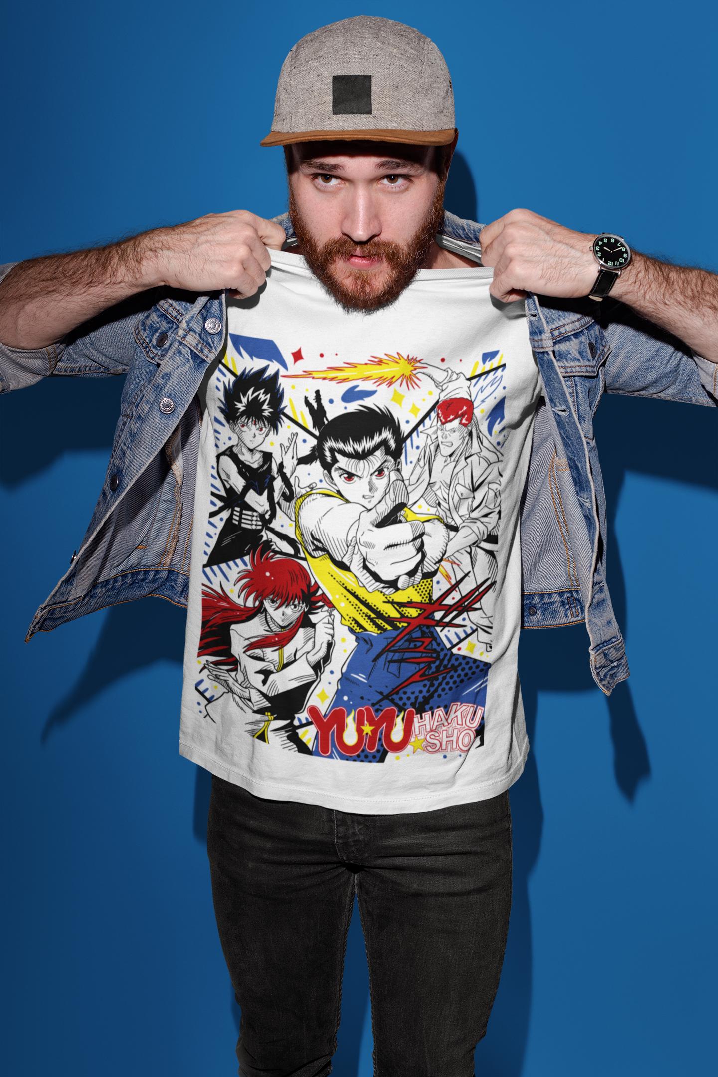 Unisex, Yu Yu Hakusho Shirt, Yusuke, Kuwabara, Kurama, Hiei, Sweatshirt, Anime, Manga, Hoodie, Hakusho Hoodie, Anime Hoodie, 90s anime