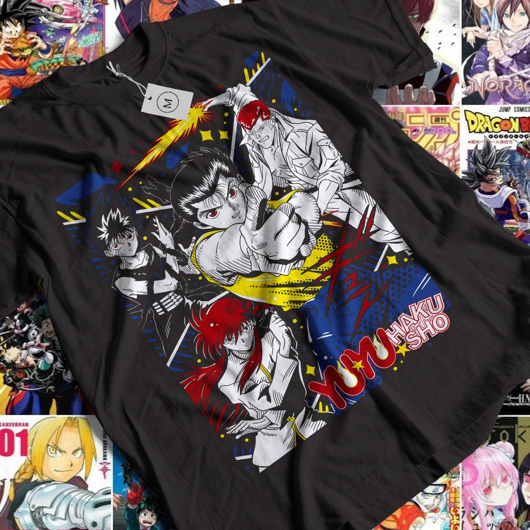 Unisex, Yu Yu Hakusho Shirt, Yusuke, Kuwabara, Kurama, Hiei, Sweatshirt, Anime, Manga, Hoodie, Hakusho Hoodie, Anime Hoodie, 90s anime