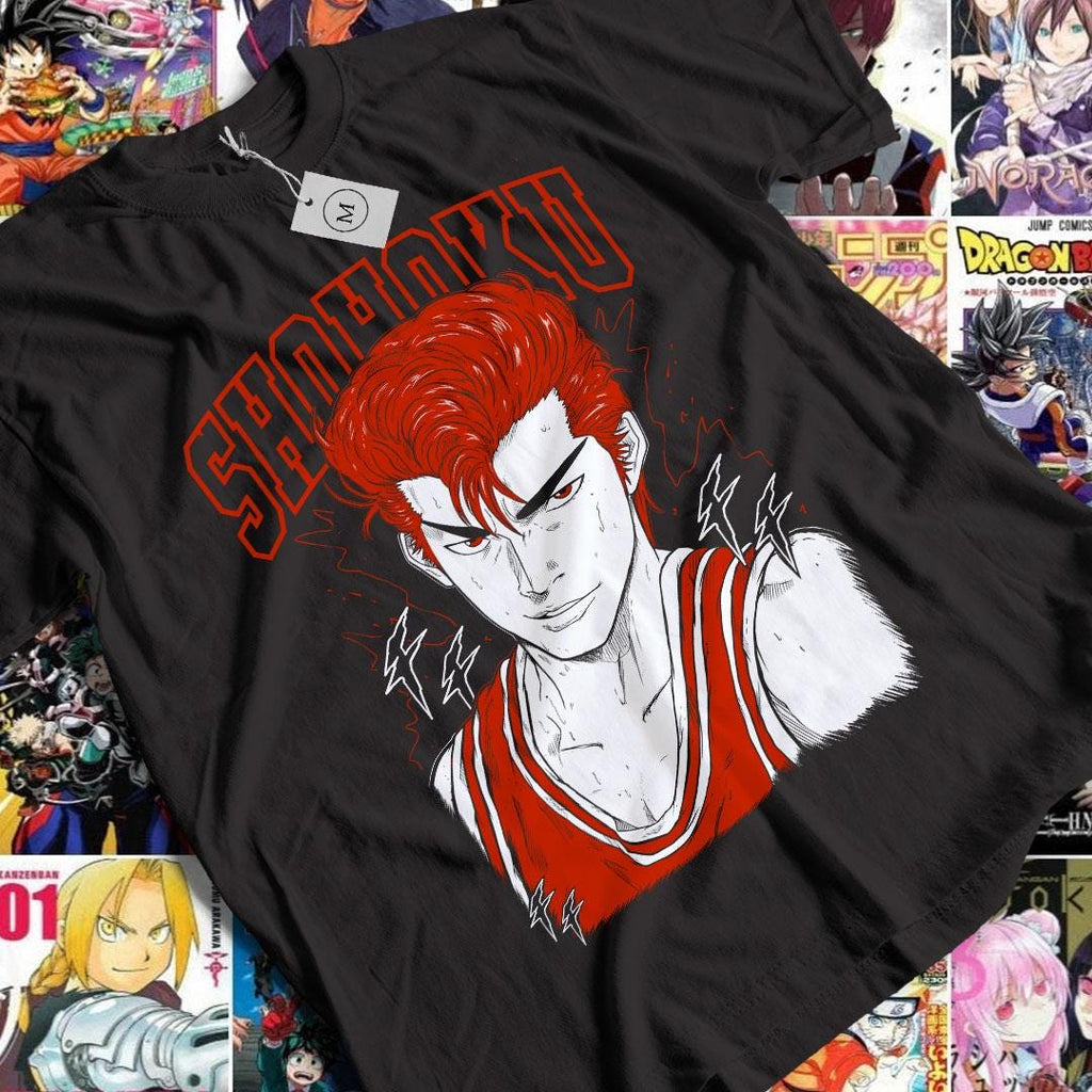 slamdunk tshirt, slamdunk anime, hanamichi sakuragi Shirt, shohoku shirt, slam dunk manga, japanese anime shirt, Kaede Rukawa shirt