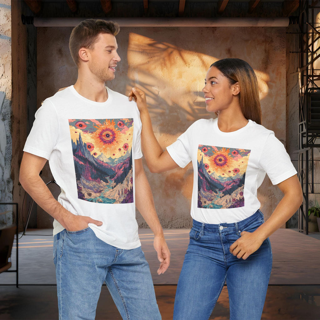 Cosmic Watchers Psychedelic T-Shirt | Trippy Apparel | Surreal Apparel | Eye Art Tee, Funky Vibe Clothing | Bella Canvas Shirt XS to 5XL