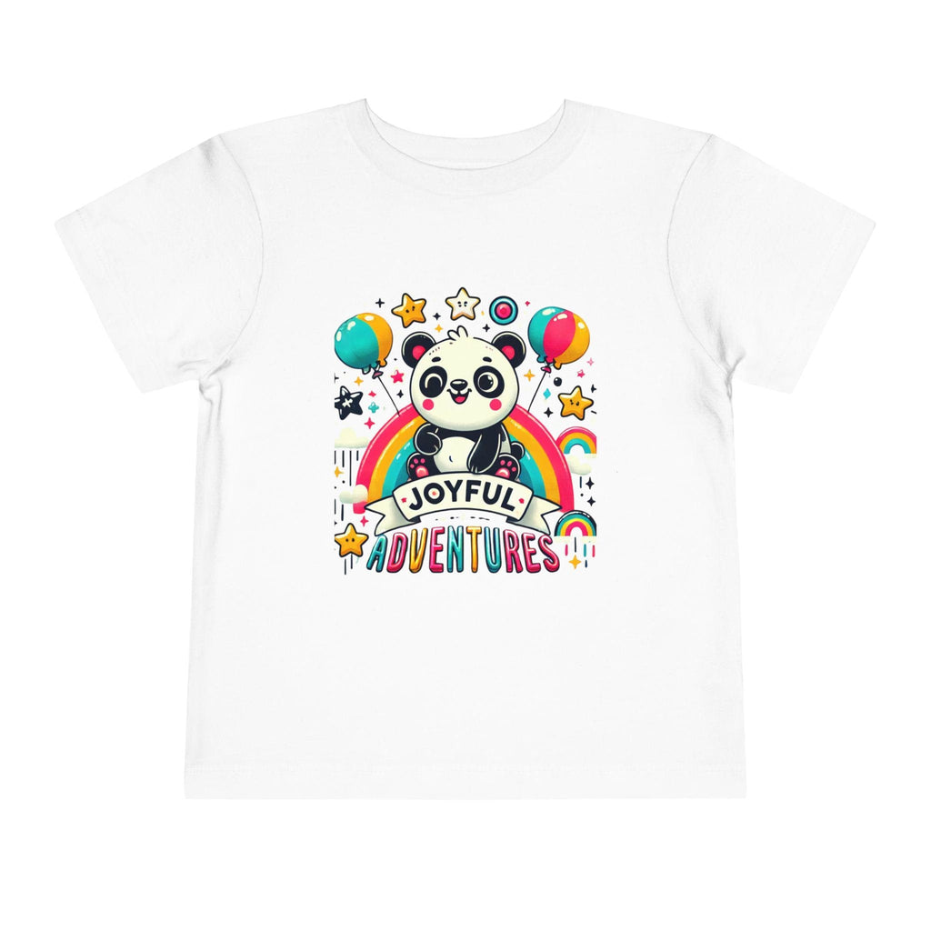 Toddler Short Sleeve Tee - Sevimli Panda, Cute Kids Shirt, Animal Lover Gift, Children's Clothing, Adorable Toddler Top