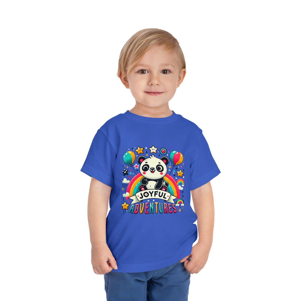 Toddler Short Sleeve Tee - Sevimli Panda, Cute Kids Shirt, Animal Lover Gift, Children's Clothing, Adorable Toddler Top