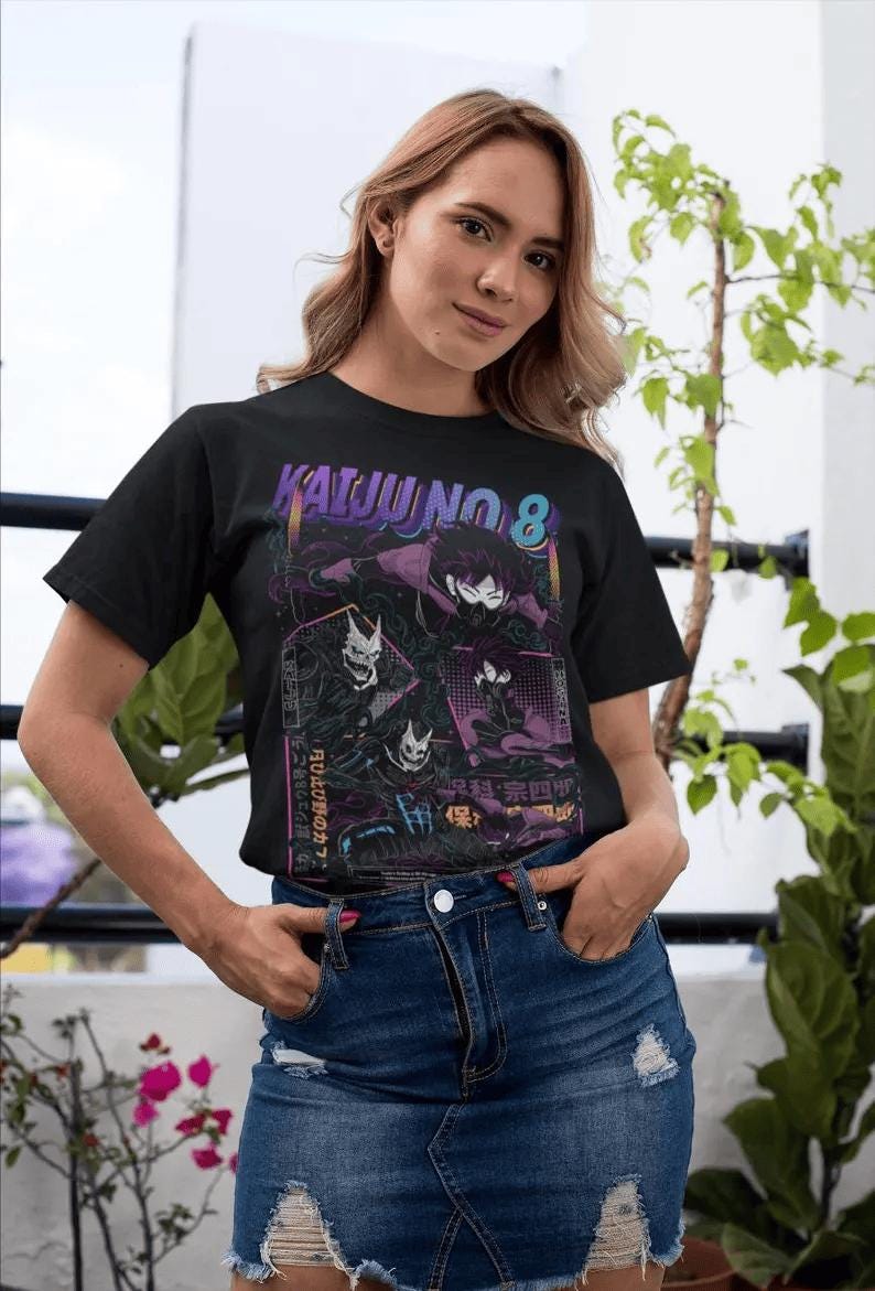 no 8 T-shirt Mina Gift Manga Best Anime T-shirt, manga T-shirt, anime T-shirt, Manga Shirt, Japan