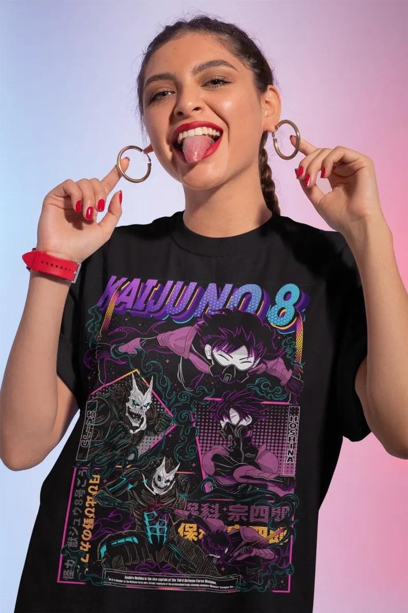no 8 T-shirt Mina Gift Manga Best Anime T-shirt, manga T-shirt, anime T-shirt, Manga Shirt, Japan