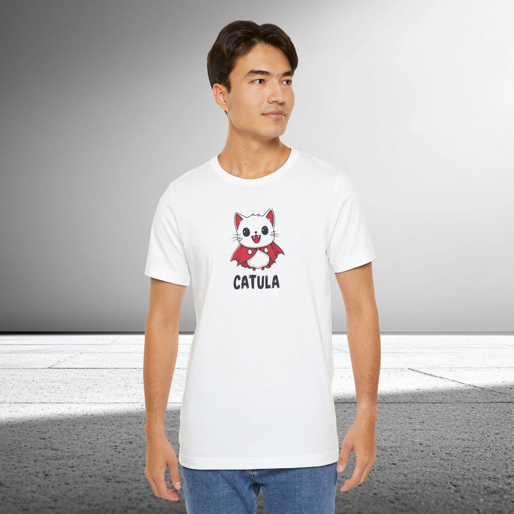 Cute Cat Vampire T-Shirt | Catula Vampire Cat Shirt | Funny Cute Catula Halloween Tee | Premium Soft Bella Canvas XS to 5XL