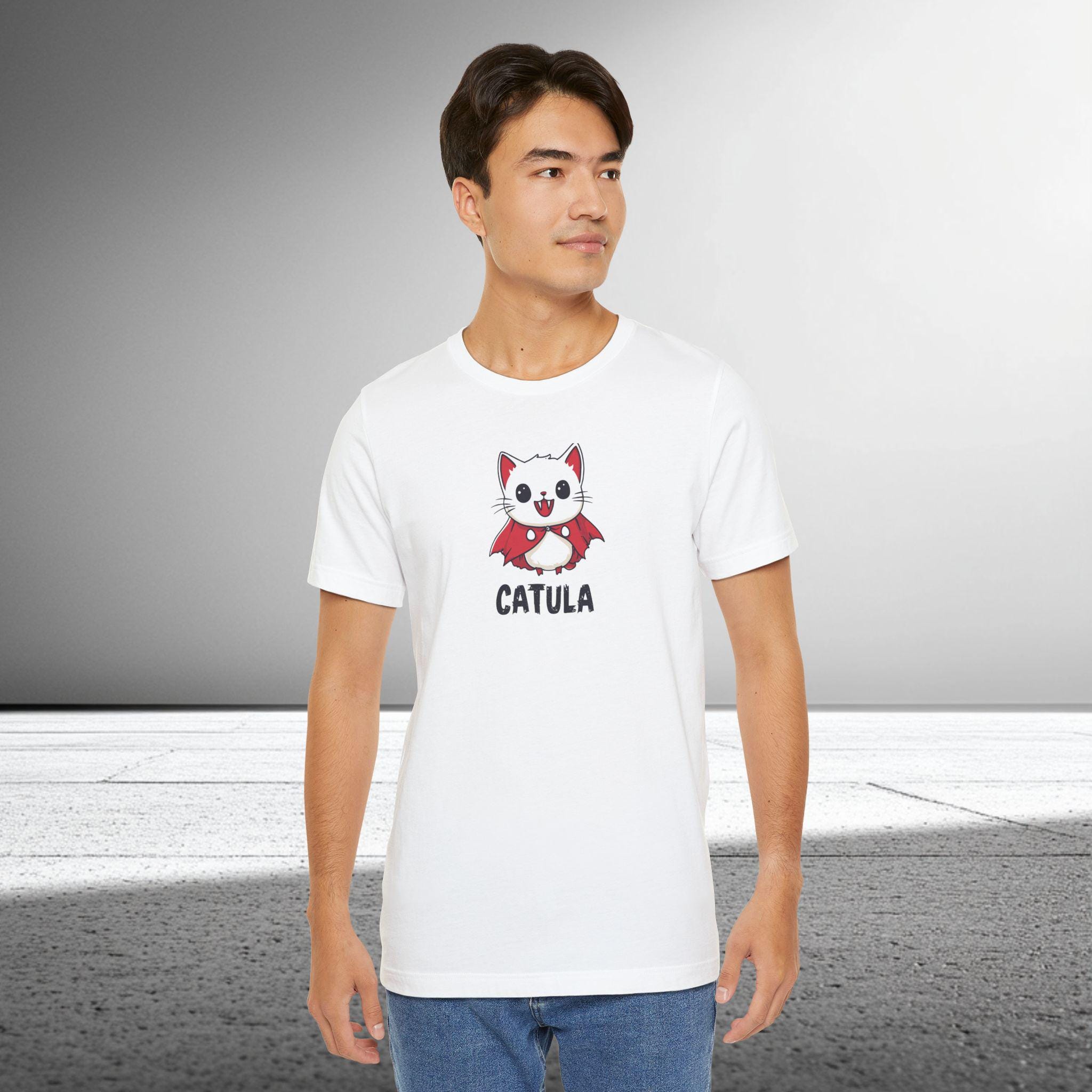 Cute Cat Vampire T-Shirt | Catula Vampire Cat Shirt | Funny Cute Catula Halloween Tee | Premium Soft Bella Canvas XS to 5XL