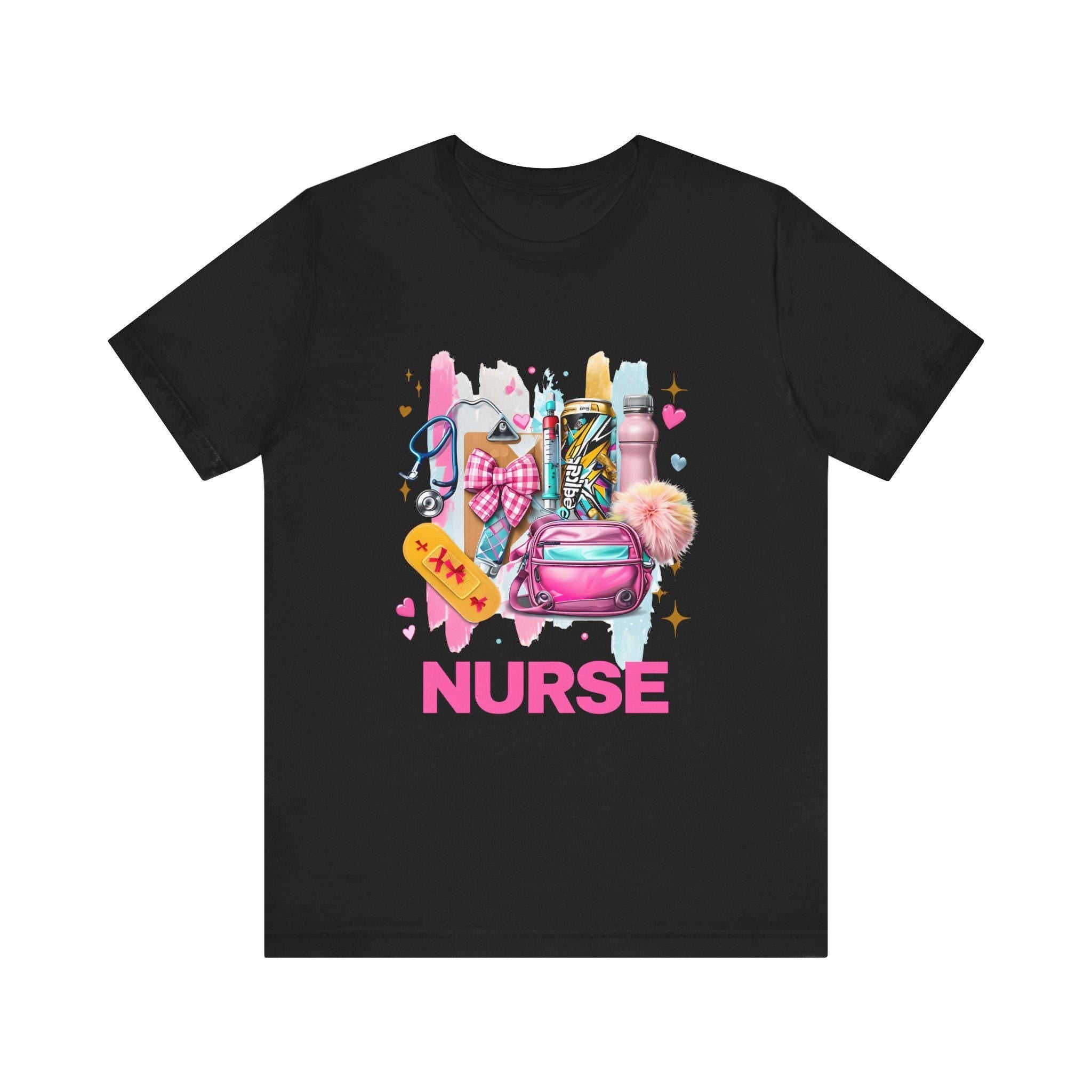 Coquette Pastel Brushstroke Nurse Appreciation shirt, Gift for Nurse, Medical Staff Thank You Tee, Soft  Jersey Shirt, Healthcare Worker