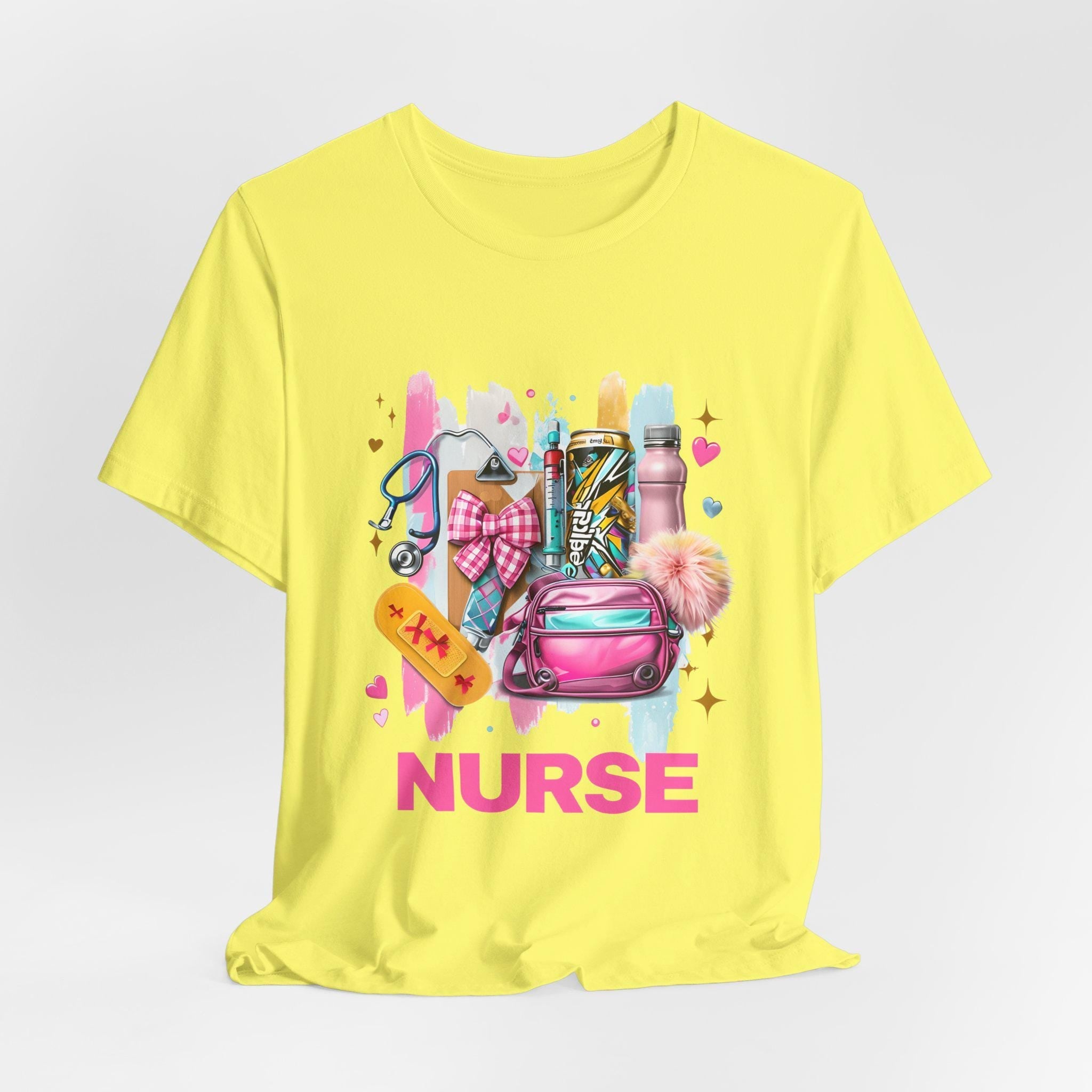 Coquette Pastel Brushstroke Nurse Appreciation shirt, Gift for Nurse, Medical Staff Thank You Tee, Soft  Jersey Shirt, Healthcare Worker