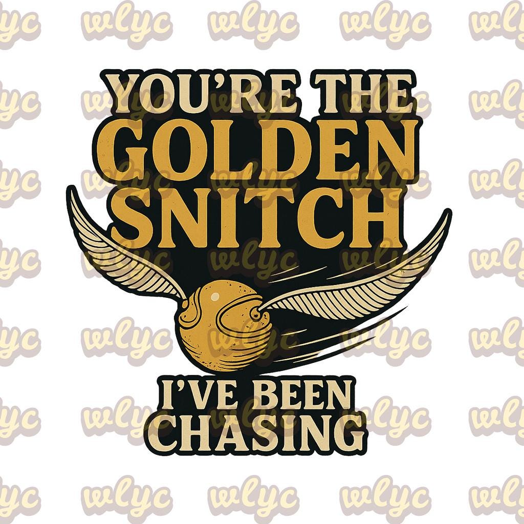 T-Shirt - "You're the Golden Snitch I have been chasing"