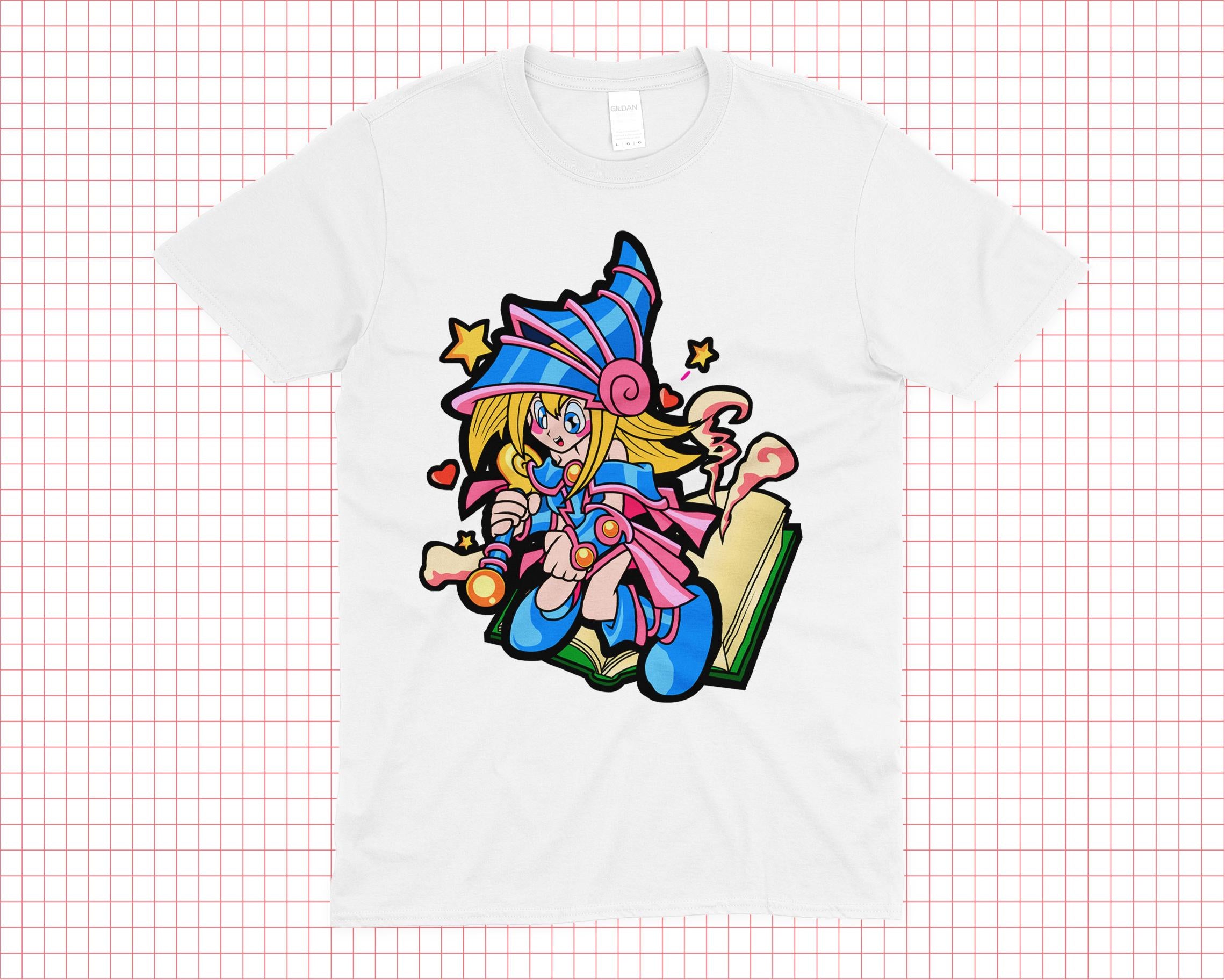 YUGI ANIME SHIRT Dark Magician Girl Duel Monsters Birthday Gift For Gamers and Collectors Retro High Quality Tshirt Shirt Vintage Video Game