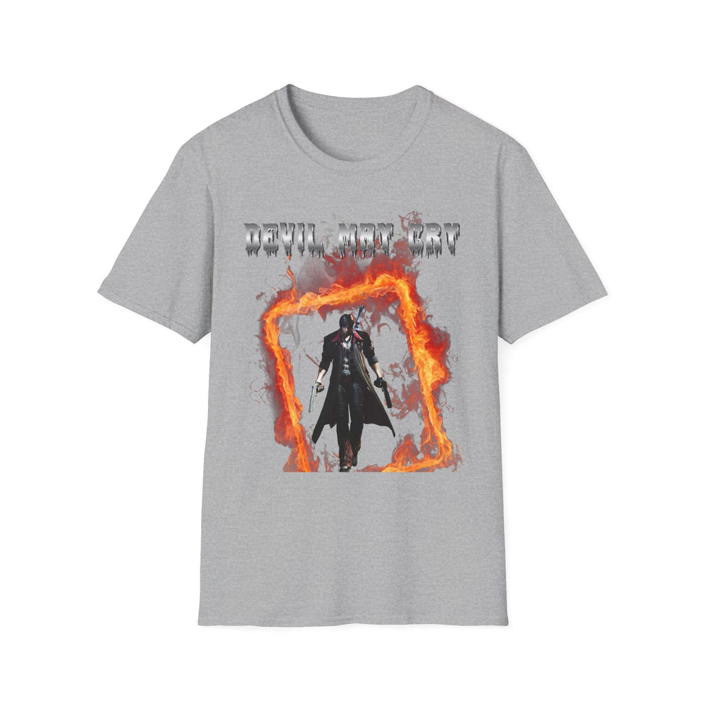 Devil May Cry Dante Unisex Softstyle T-Shirt, Gamer Tee, Devil May Cry Merch, Gamer Gift,dante t-shirt, devil may cry t-shirt, dante art