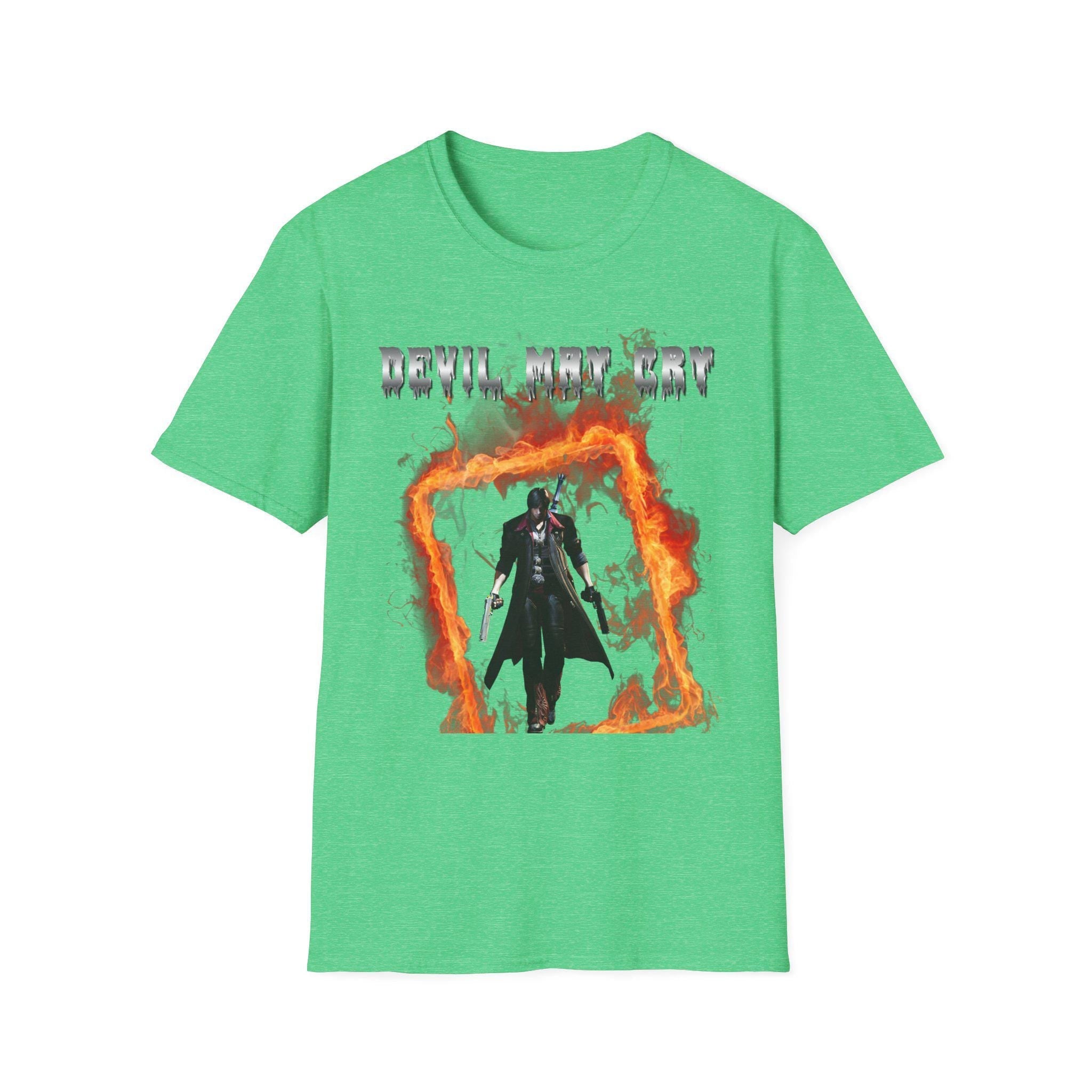 Devil May Cry Dante Unisex Softstyle T-Shirt, Gamer Tee, Devil May Cry Merch, Gamer Gift,dante t-shirt, devil may cry t-shirt, dante art