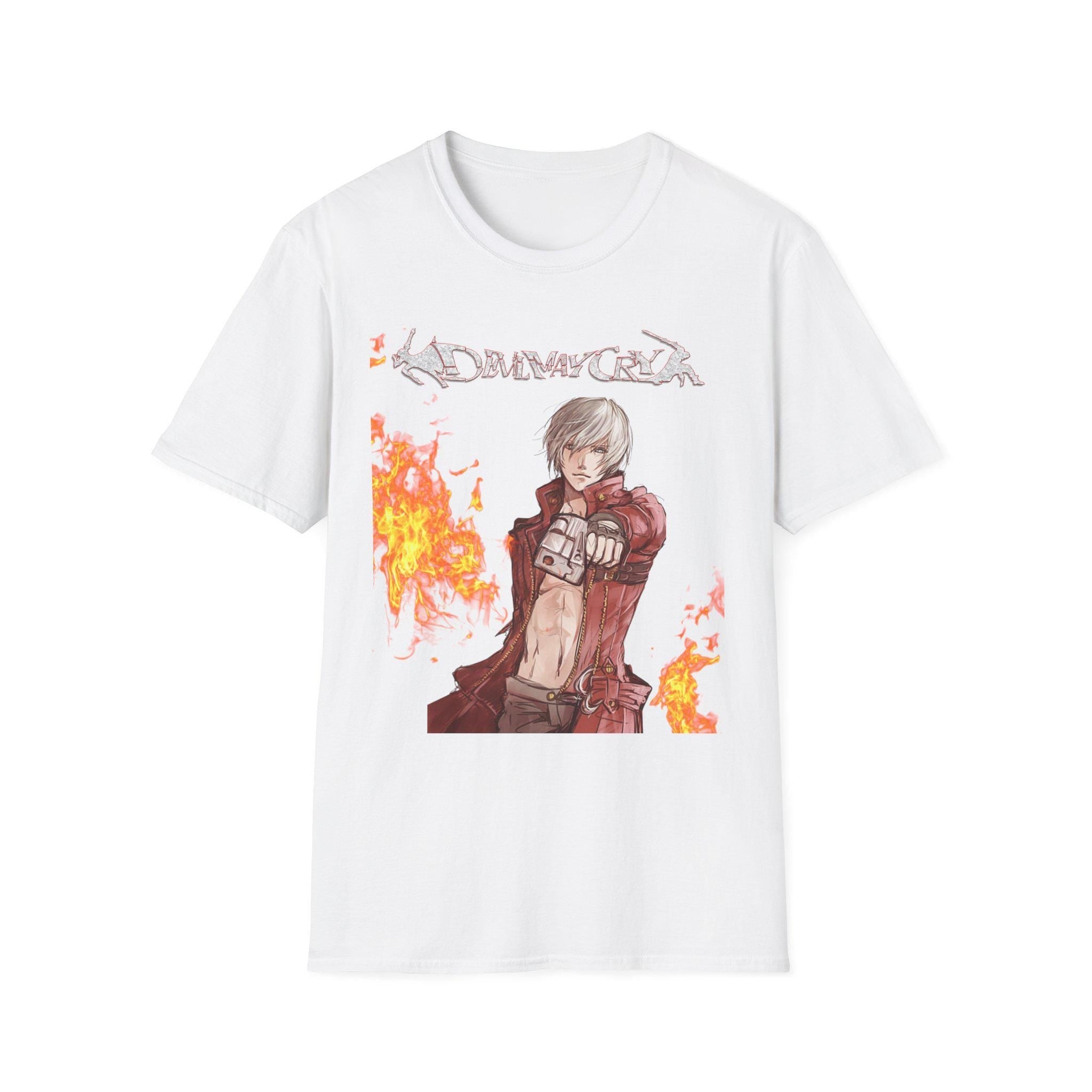 Gothic Graphic Tee, Dante Devil May Cry Shirt, Gaming T-Shirt, Cosplay Top, Unisex Fashion Apparel, dante t-shirt, devil may cry t-shirt