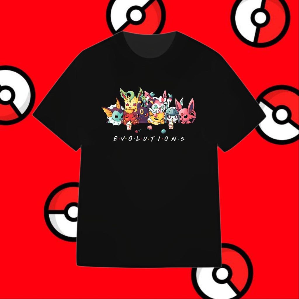 Eevee Evolution T-Shirt â€“ Eevee Evolutions Design â€“ Unisex Cotton Tee â€“ Sizes S-2XL