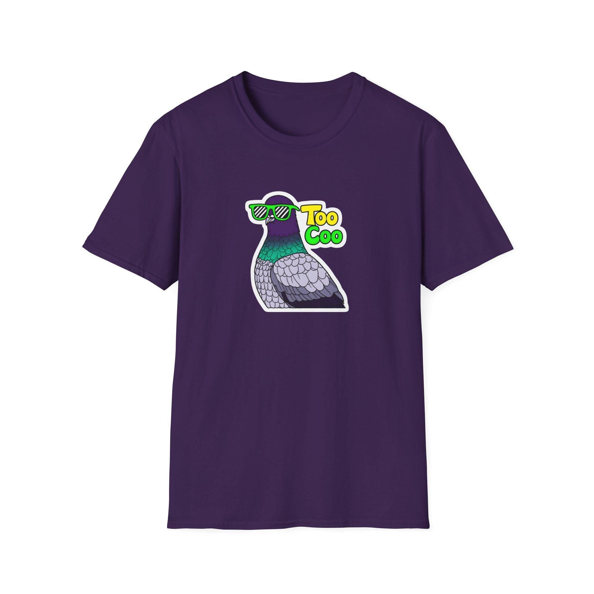 Pigeon shirt, Pigeon Unisex Softstyle T-Shirt, Bird Lover Tee, Nature Graphic Top, Animal Print Shirt, Wildlife Clothing