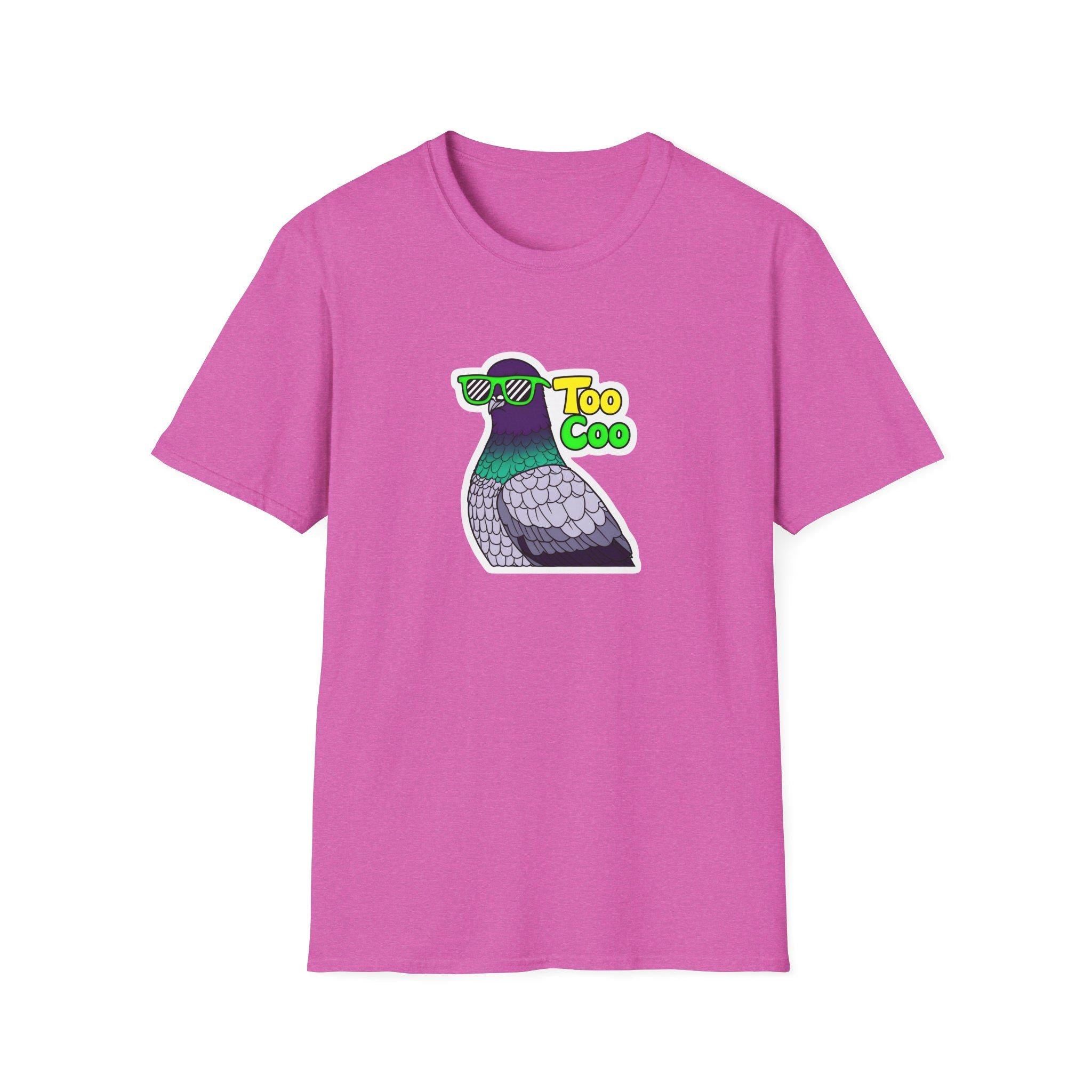 Pigeon shirt, Pigeon Unisex Softstyle T-Shirt, Bird Lover Tee, Nature Graphic Top, Animal Print Shirt, Wildlife Clothing