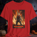 Funny Killer Rabbit Apparel | The Bunisher Killer Bunny T-Shirt | Horror Bunny Tee | You Messed With Wrong Rabbit Shirt | Halloween Tee