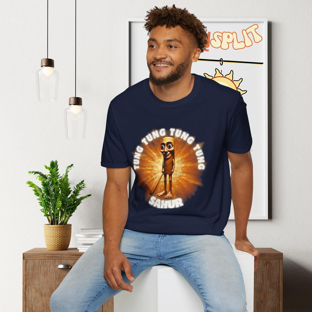 Tung Tung Tung Sahur T-Shirt, Meme, Italian Brainrot, Unisex, Funny, Casualwear