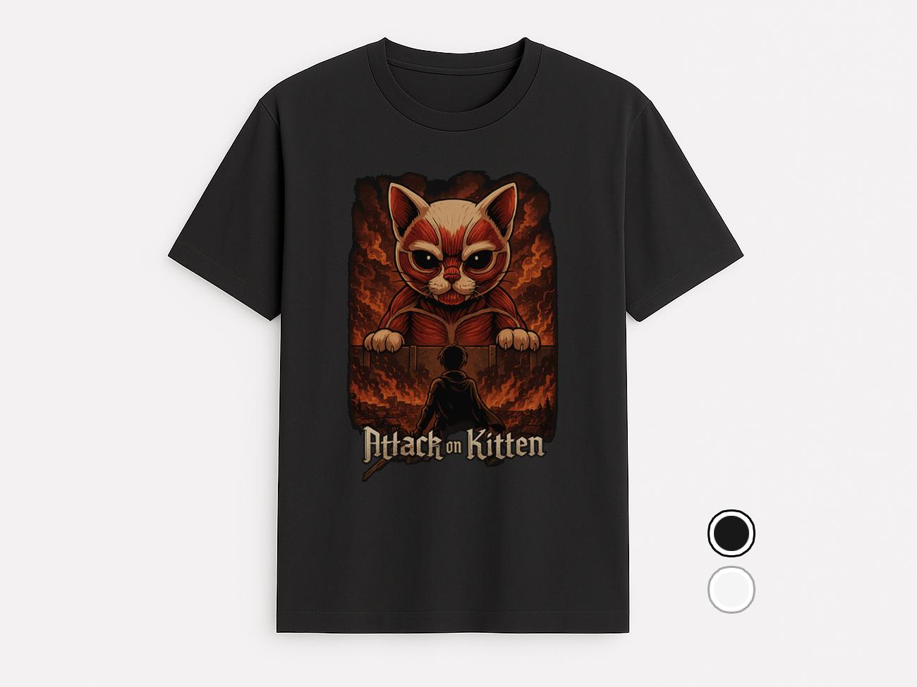 Attack on Kitten Parody T-Shirt #2