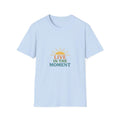 Live in the Moment T-Shirt, Unisex Softstyle Tee, Inspirational Quote Shirt, Casual Wear, Gift for Mindfulness Enthusiasts