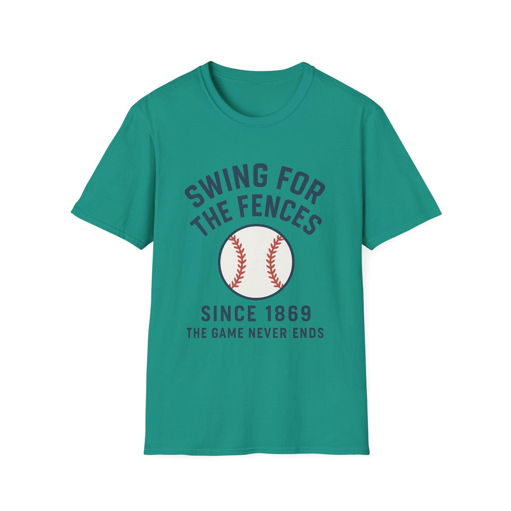 Baseball Fan T-Shirt, Swing for the Fences Tee, Sports Apparel for Game Day, Unisex Softstyle Shirt, Perfect Gift for Athletes, Sports