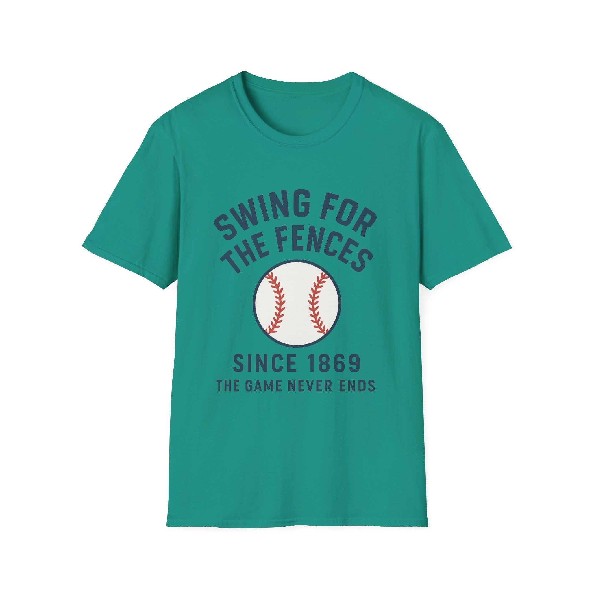 Baseball Fan T-Shirt, Swing for the Fences Tee, Sports Apparel for Game Day, Unisex Softstyle Shirt, Perfect Gift for Athletes, Sports