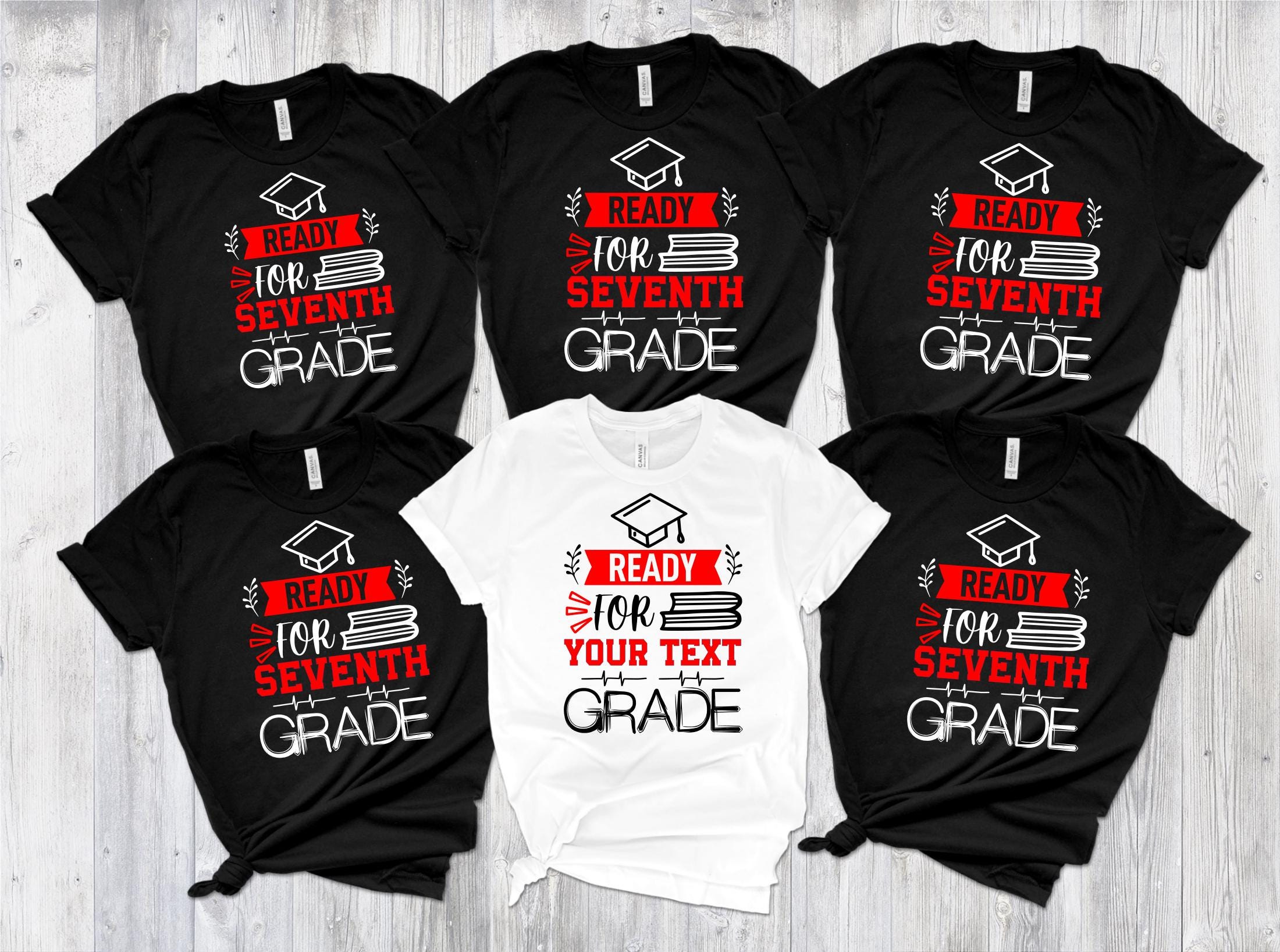 Ready For Seventh Grade Shirt, Custom Grade Sweatshirt, Graduation Gift, Custom Senior Grade Shirt, Grade Sweatshirts, Graduation Shirts