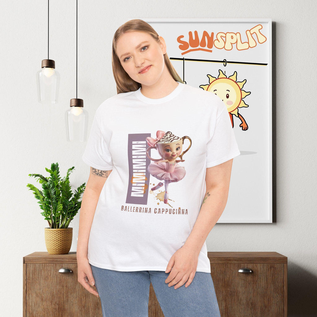 Ballerina Cappuccino T-Shirt, Cute Meme Unisex Cotton Shirt, Italian Brainrot