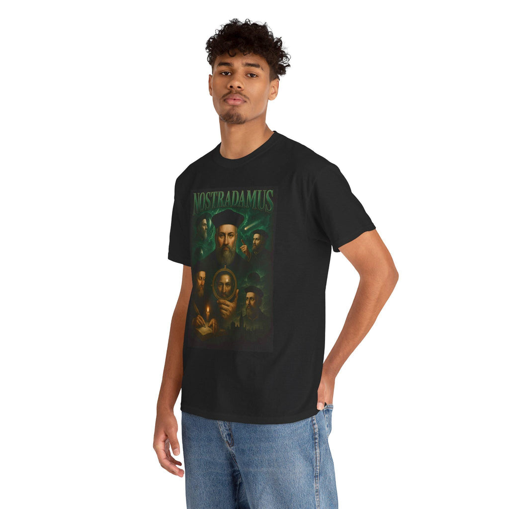 Retro Nostradamus Shirt, Unisex Cotton Tee, Astrology Gift, Psychic, Occult Fashion, Spiritual T-Shirt, Unique Graphic Shirt, Vintage-style