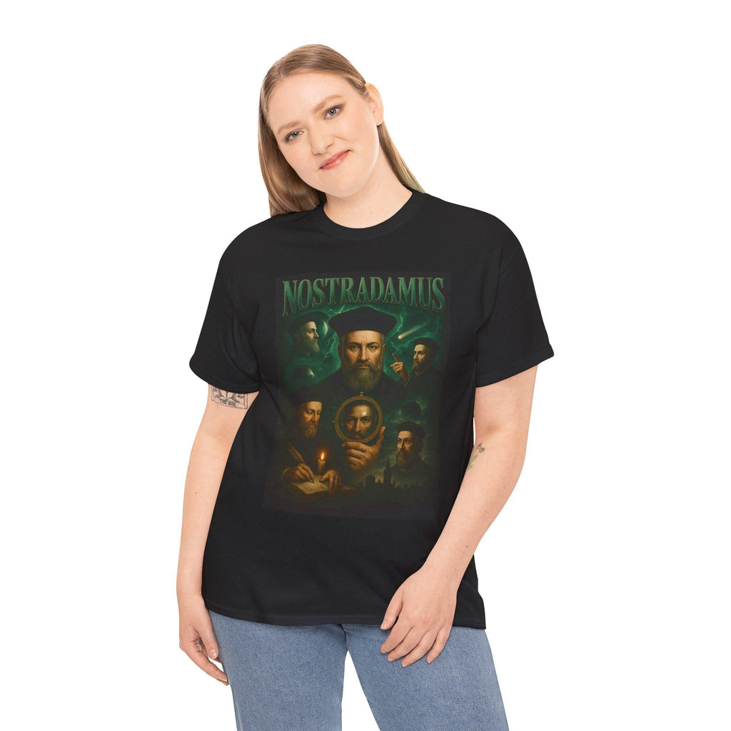 Retro Nostradamus Shirt, Unisex Cotton Tee, Astrology Gift, Psychic, Occult Fashion, Spiritual T-Shirt, Unique Graphic Shirt, Vintage-style