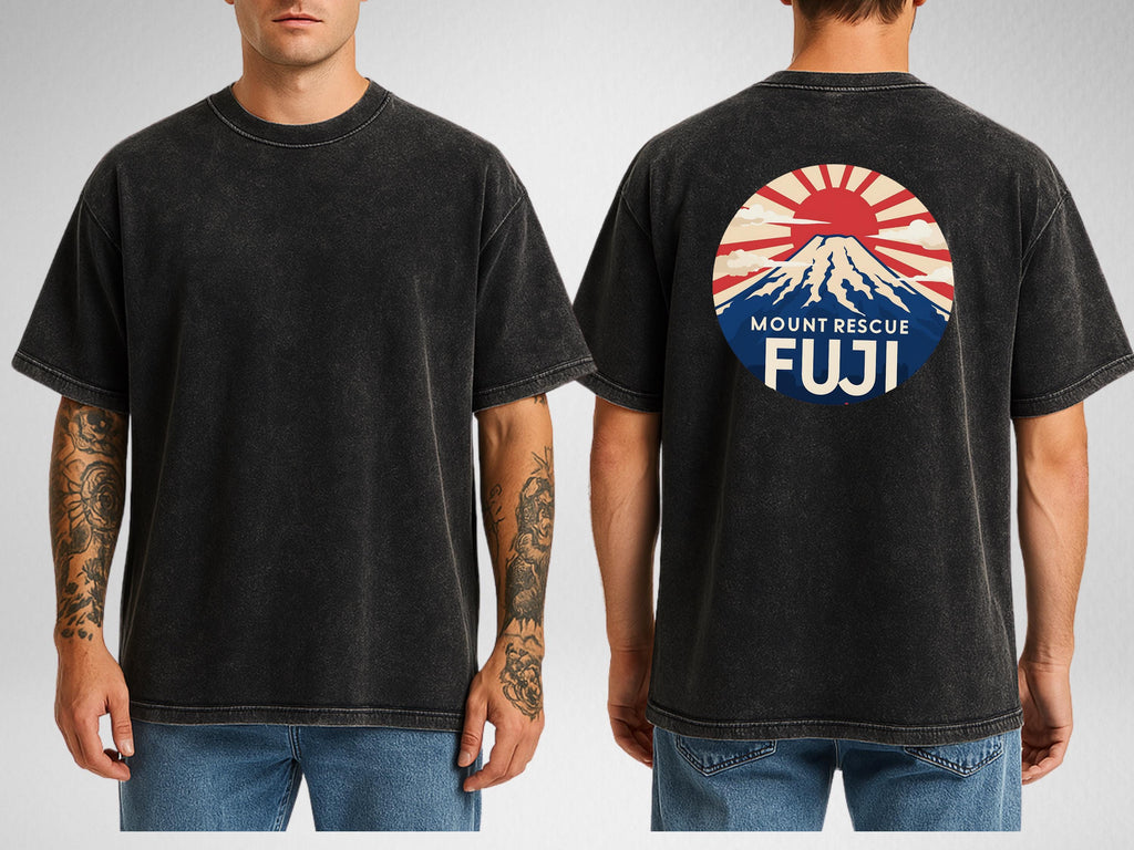 Mount Fuji Rescue Oversize Snow Washed T-Shirt