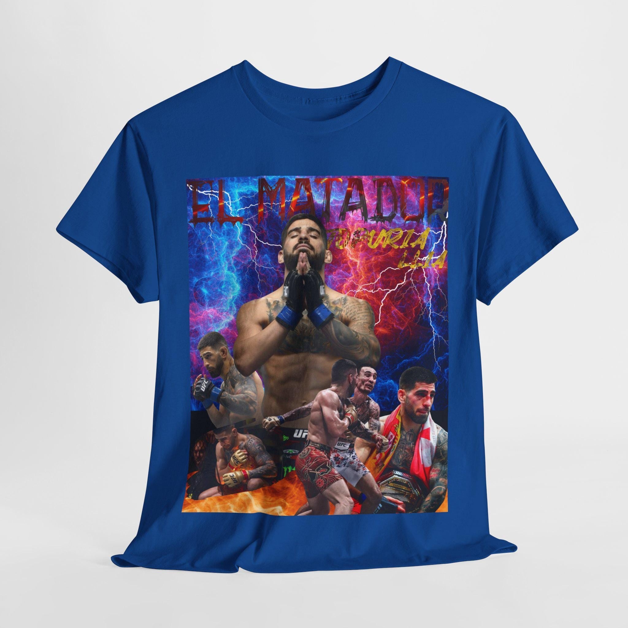 Ilia Topuria "el matador" t-shirt, ufc t-shirt, fan tee, martial arts shirts, 90's Retro Graphic Tee, UFC Fighter, mma, UFC Bootleg Tee