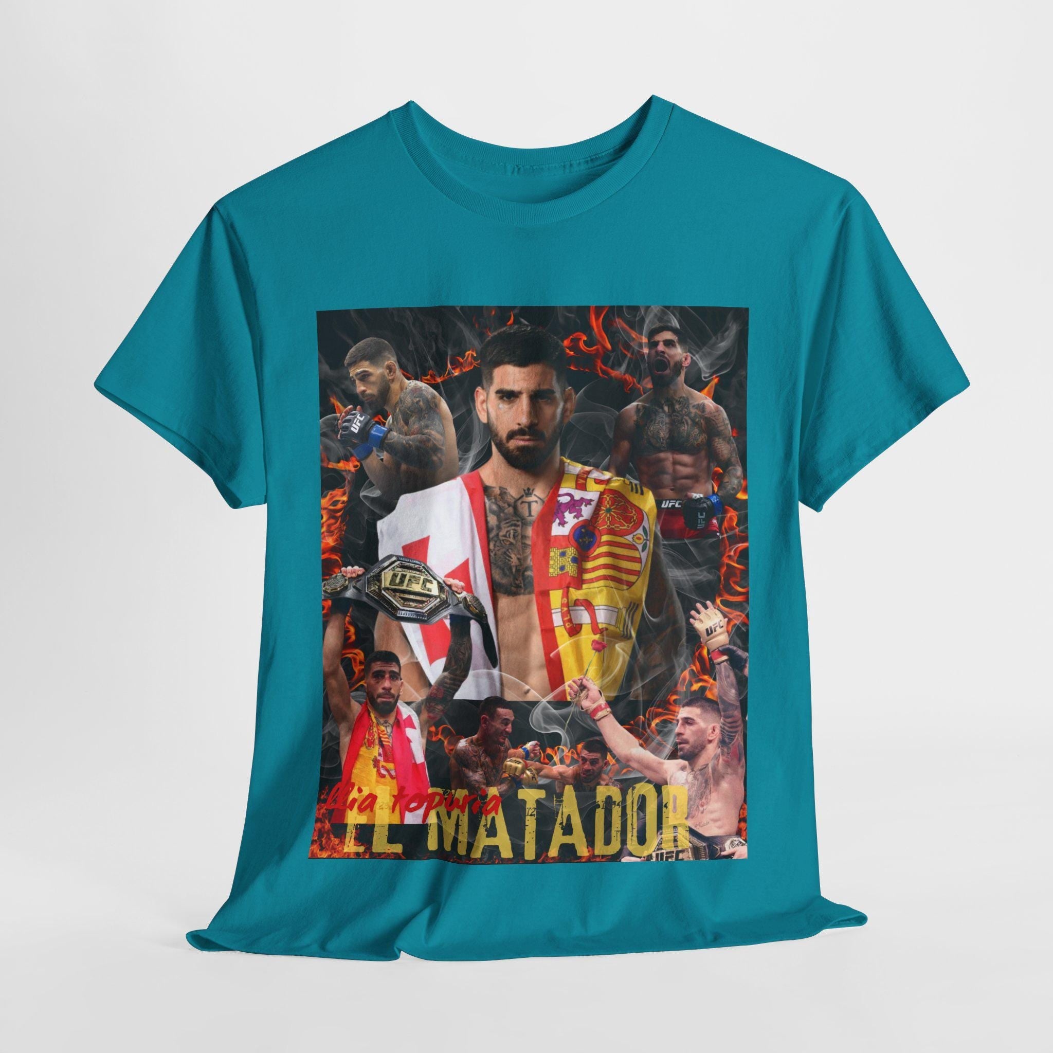 Ilia Topuria "el matador" t-shirt, fan tee, martial arts shirts, 90's Retro Graphic Tee, UFC Fighter, mma, UFC Bootleg Tee, ufc t-shirt
