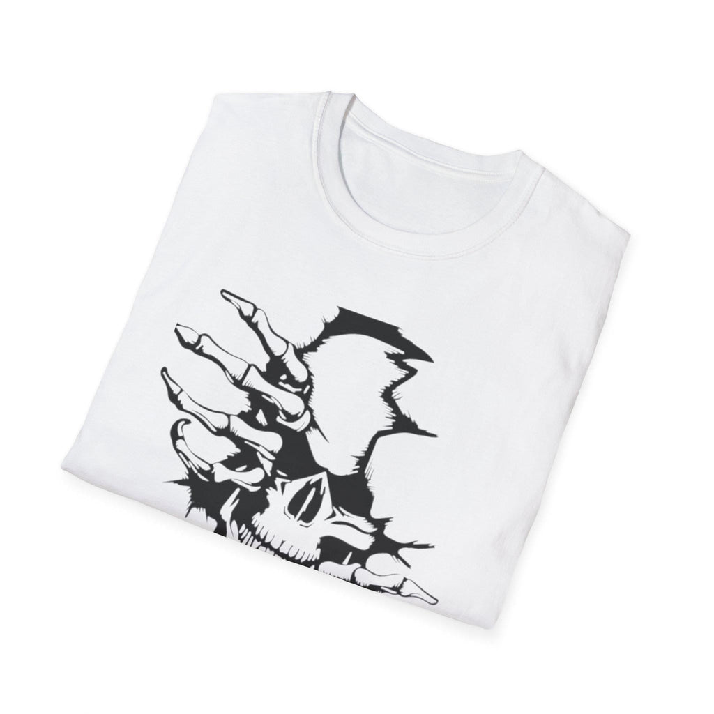 Unisex Softstyle T-Shirt skeleton picture t-shirt skull T-Shirt illustrated t-shirt skull art T-Shirt Skull Art Design front picture t-shirt